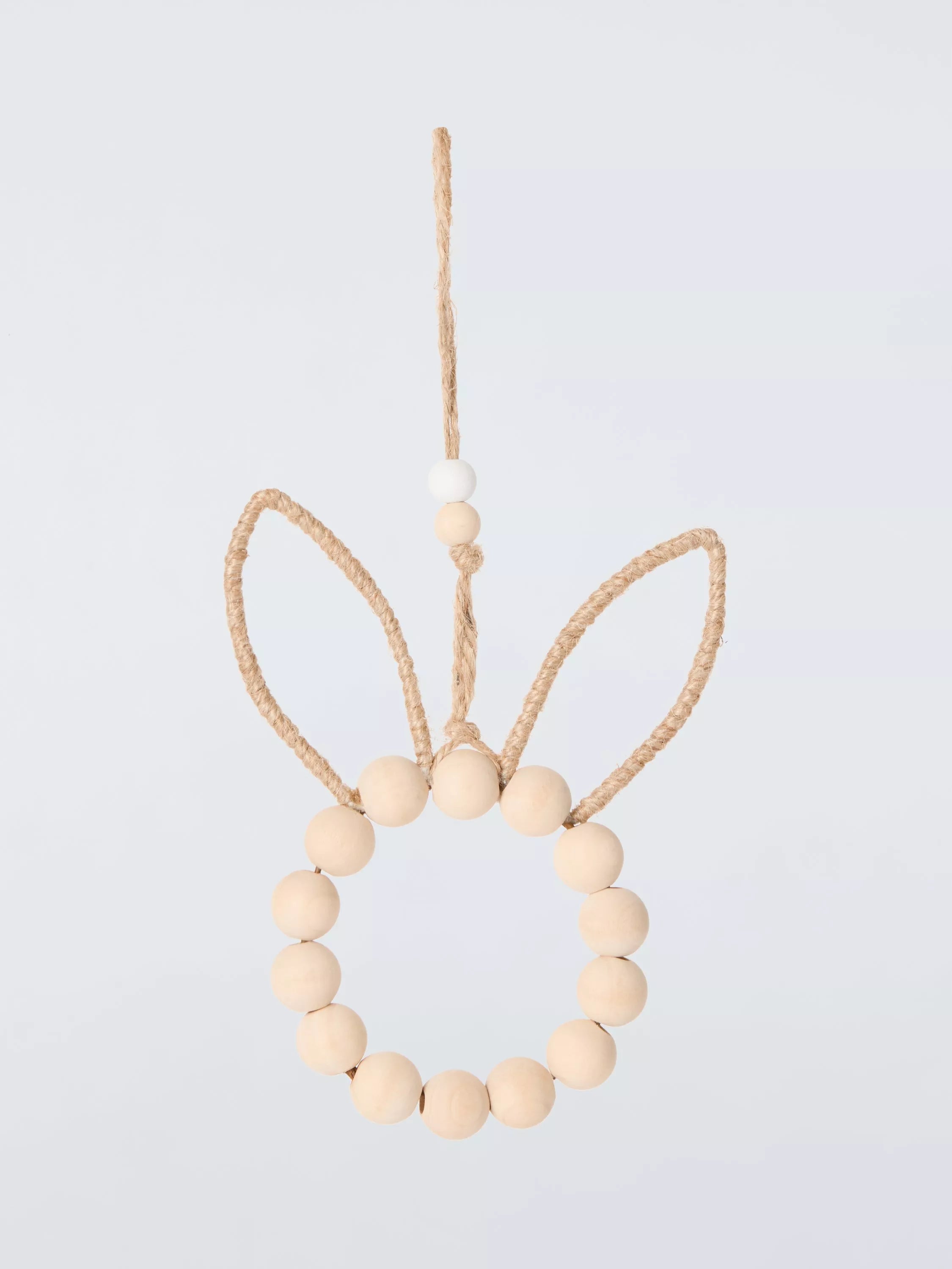 John Lewis beaded bunny hanging decoration, imported from the UK
