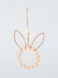 John Lewis beaded bunny hanging decoration, imported from the UK