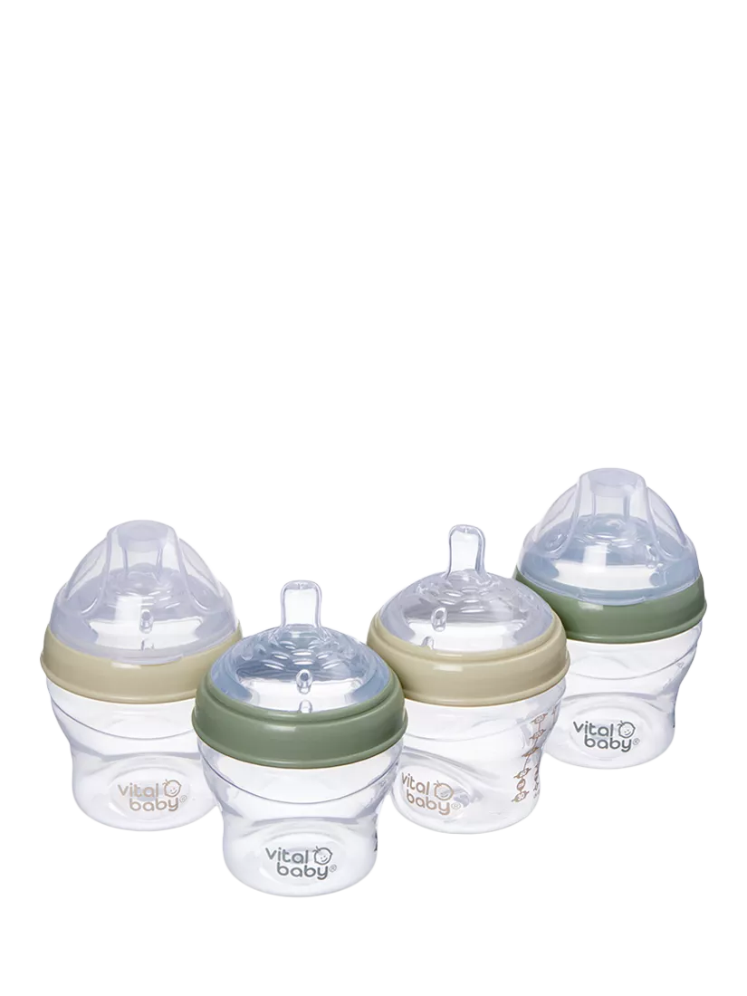 Vital Baby Nurture Breast-Like Bottle Multi Pack of 4 150ml (British brand)
