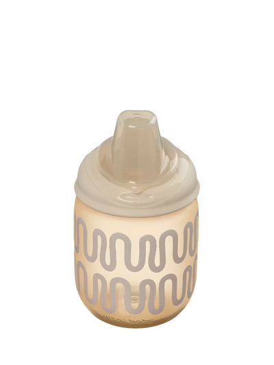 Non-Spill Baby Sipper Cup with Silicone Spout 270ml Natural Oat