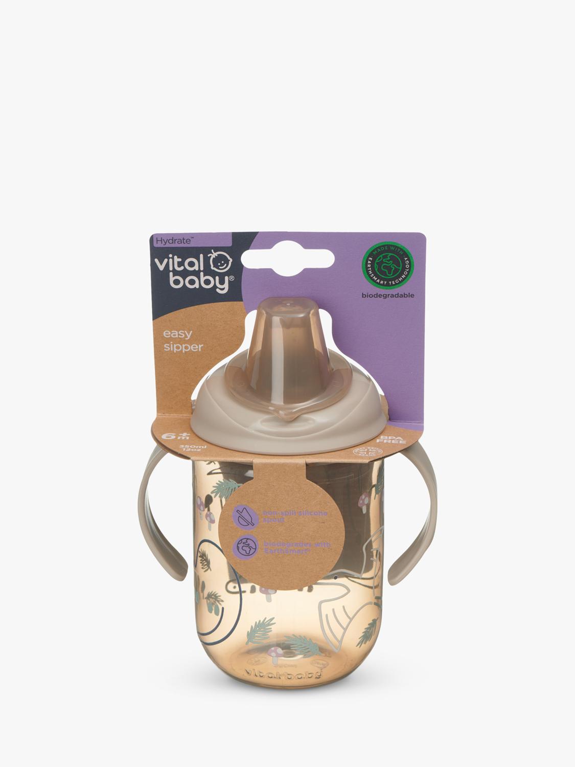 Vital Baby Hydrate Easy Sipper Cup Natural Stone 350ml (British brand)