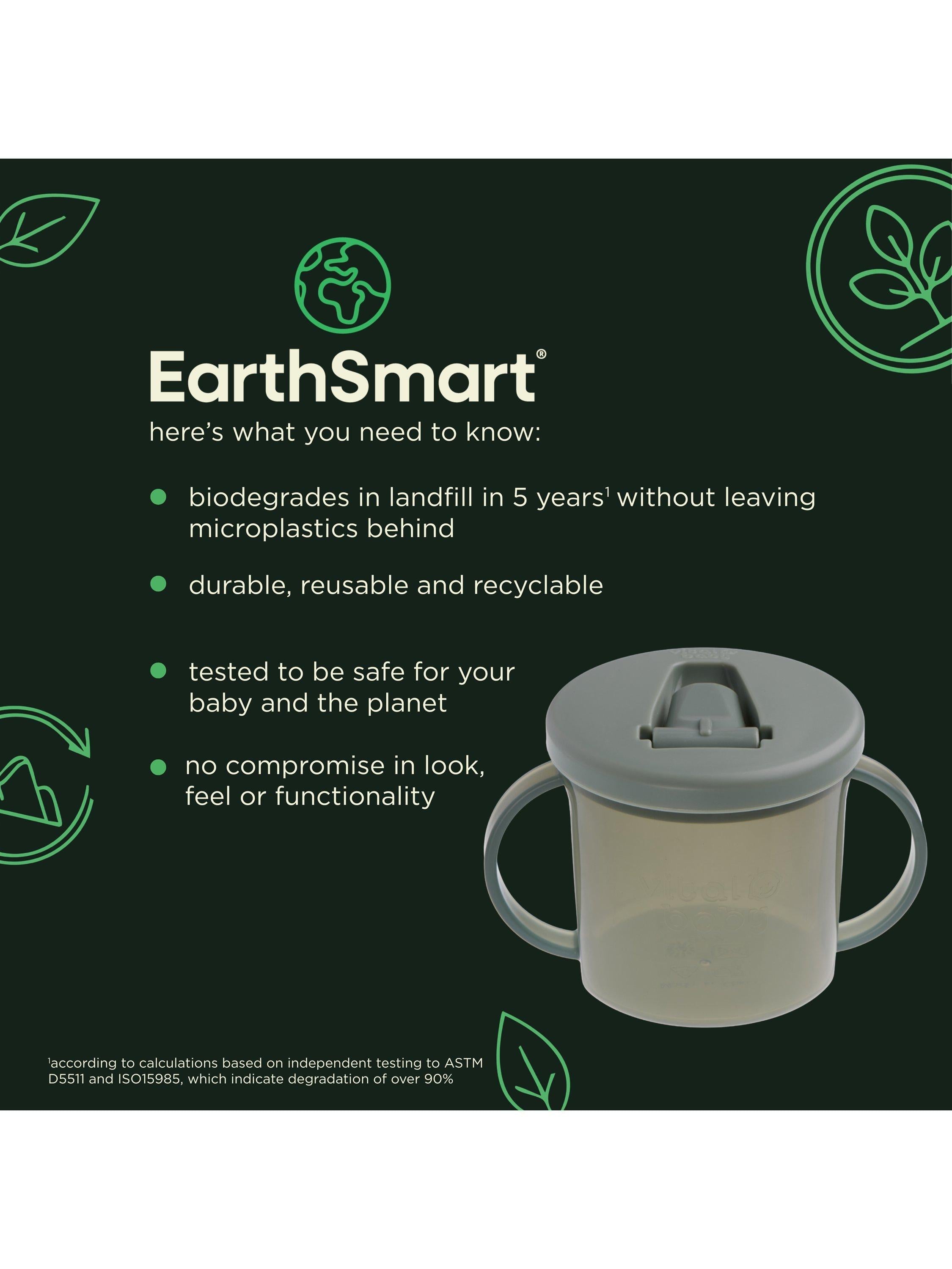 Vital Baby free flow baby cup 200ml in Natural Moss (British brand)