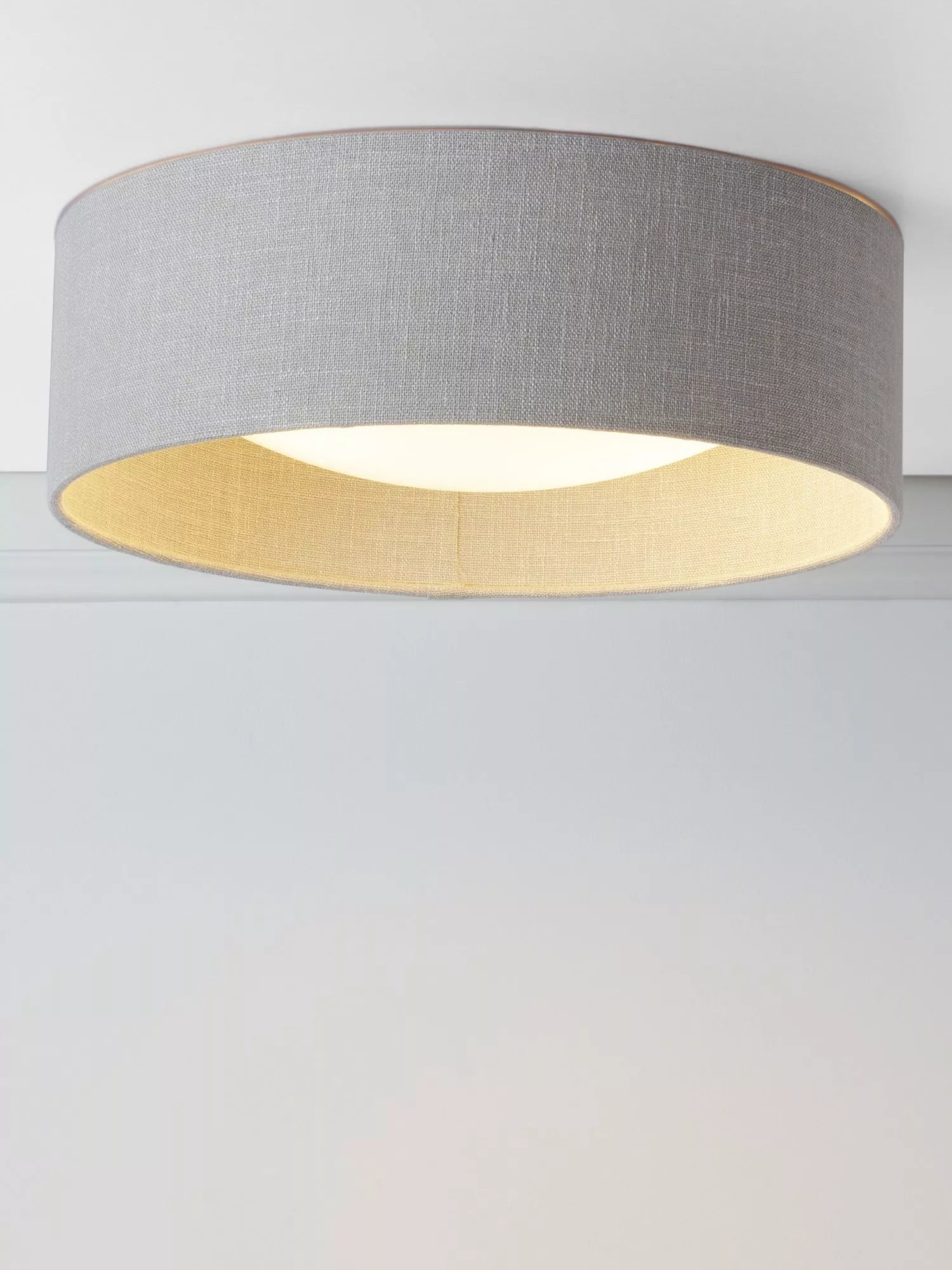 Laura Ashley Bacall Oatmeal flush ceiling light, UK version