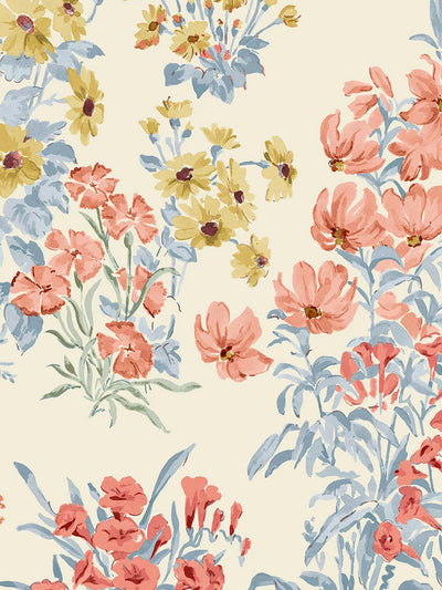 Laura Ashley Megan Ochre Floral Wallpaper