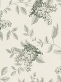 Laura Ashley fern pattern wallpaper with lilac flowers, UK version