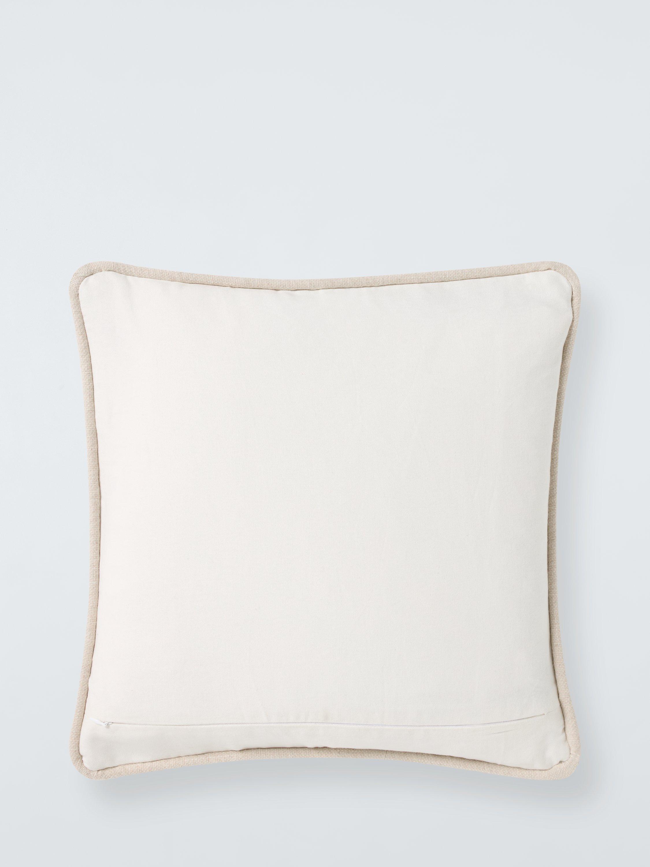 John Lewis corded geometric cushion in natural, UK version