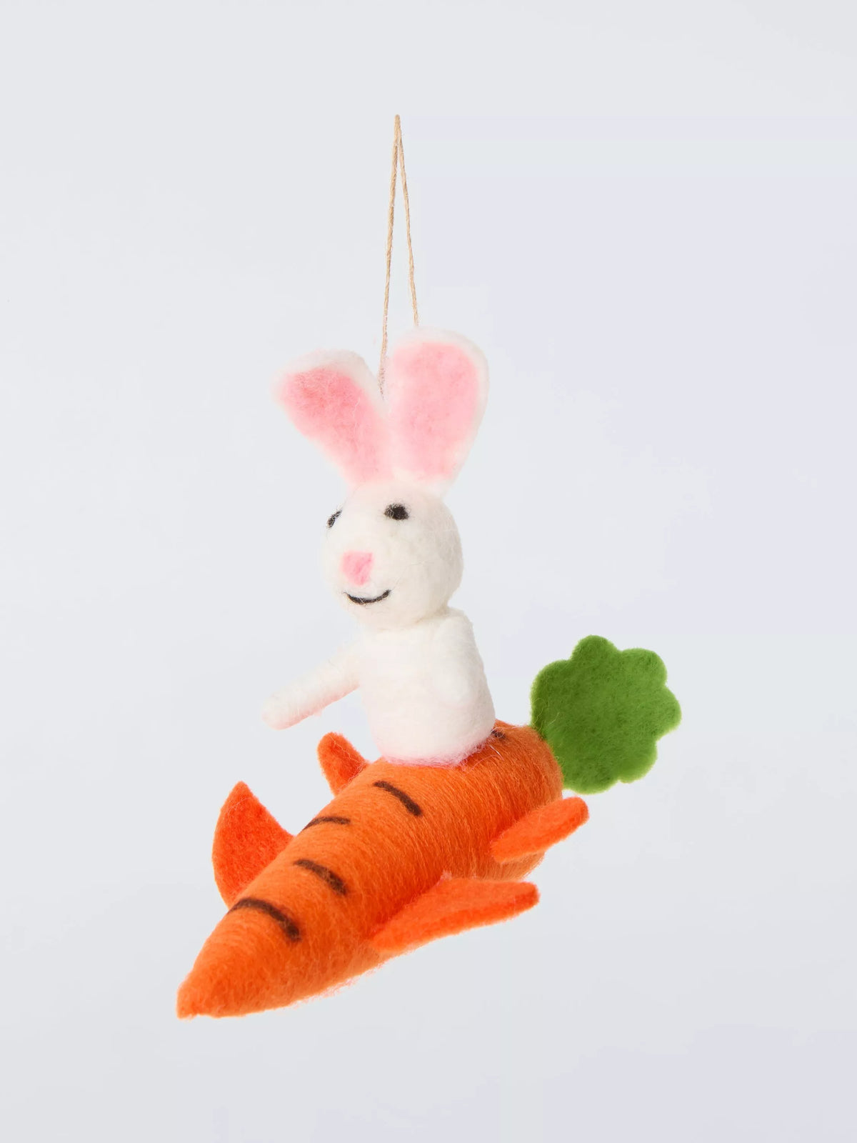 John Lewis Felt Bunny Carrot Plane Hanging Decoration imported from the UK