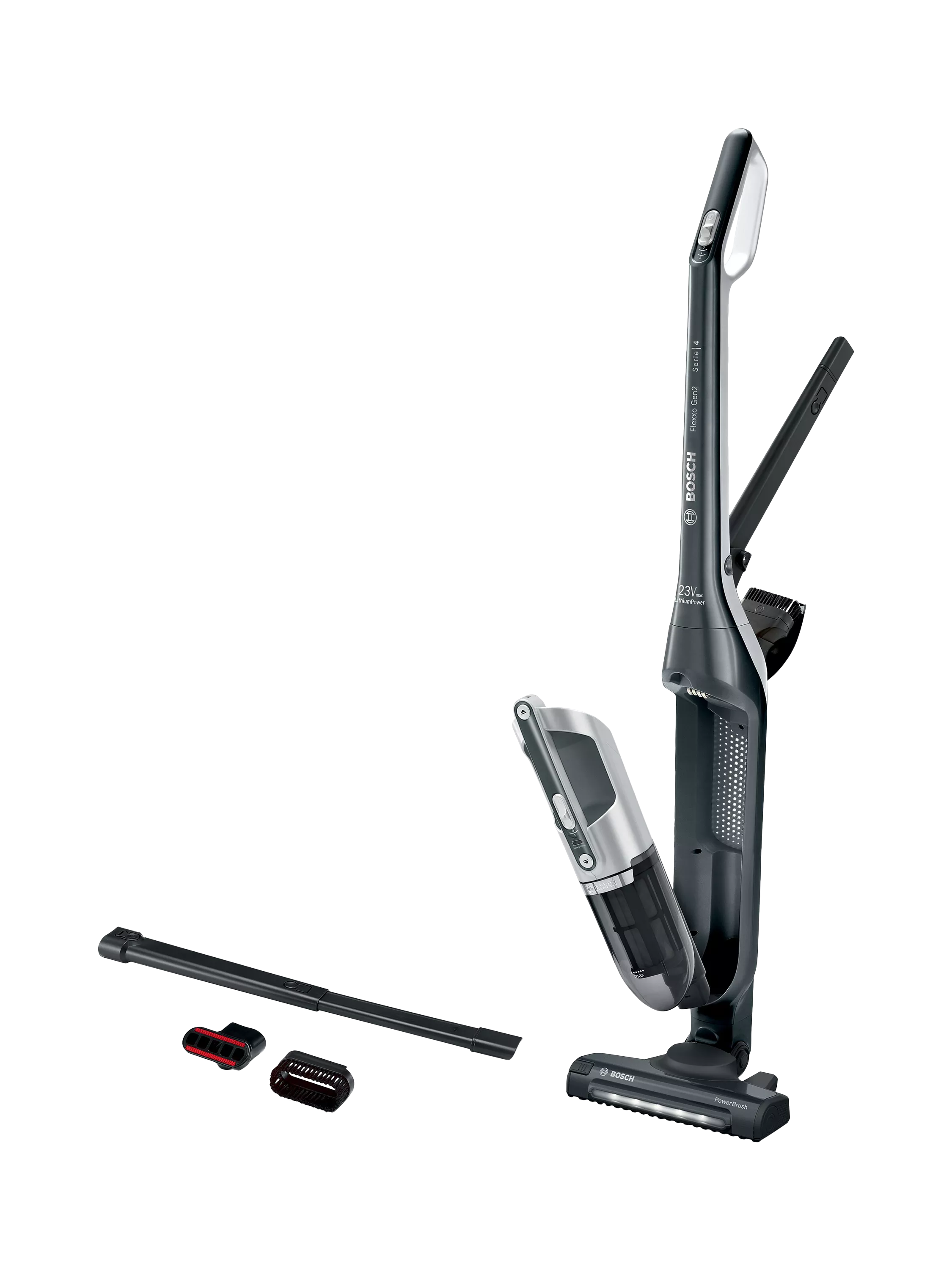 Bosch Flexxo 2-in-1 cordless vacuum cleaner black - British product