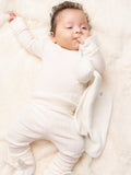 Angel & Rocket baby comforter set in Ecru - British product