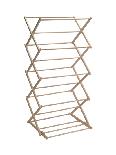 Garden Trading Folding Clothes Horse Natural Clothes Drying Rack