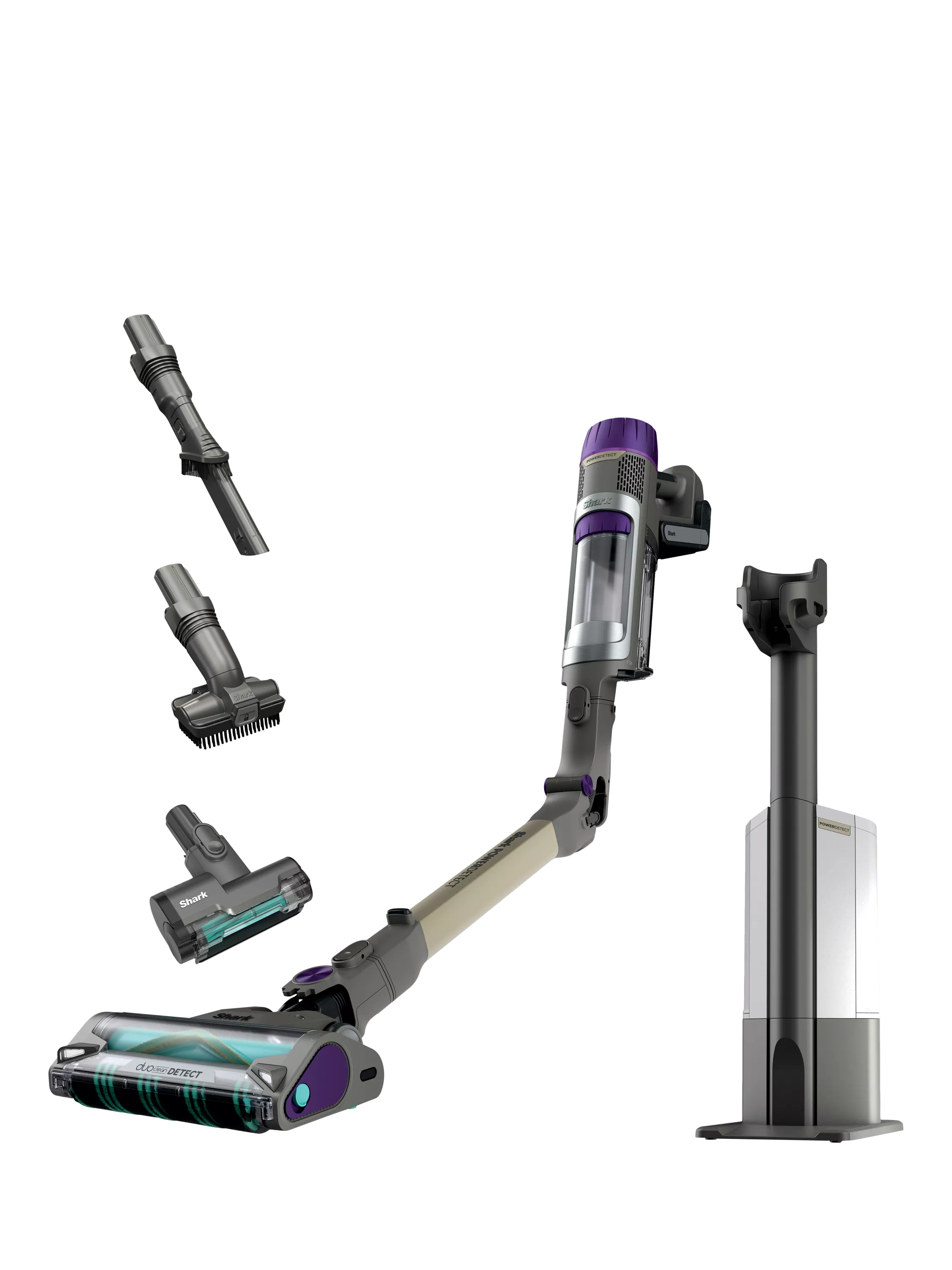 Shark cordless pet vacuum cleaner with Auto-Empty Dock, Java/Perry color (British brand)