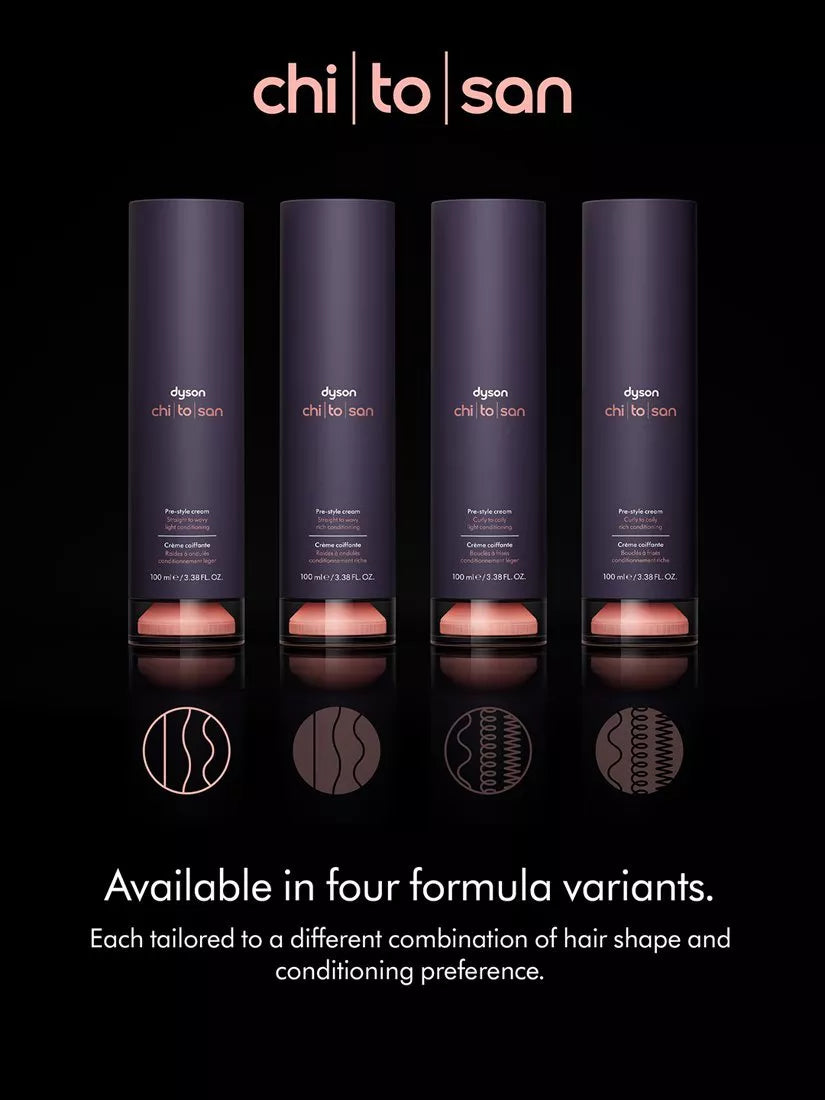 Dyson Chitosan straight/wavy light pre-style hair cream - British product