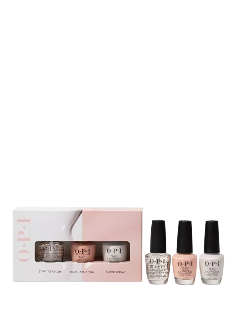 OPI French manicure kit with treatment and two shades, 3 x 15ml, imported from the UK