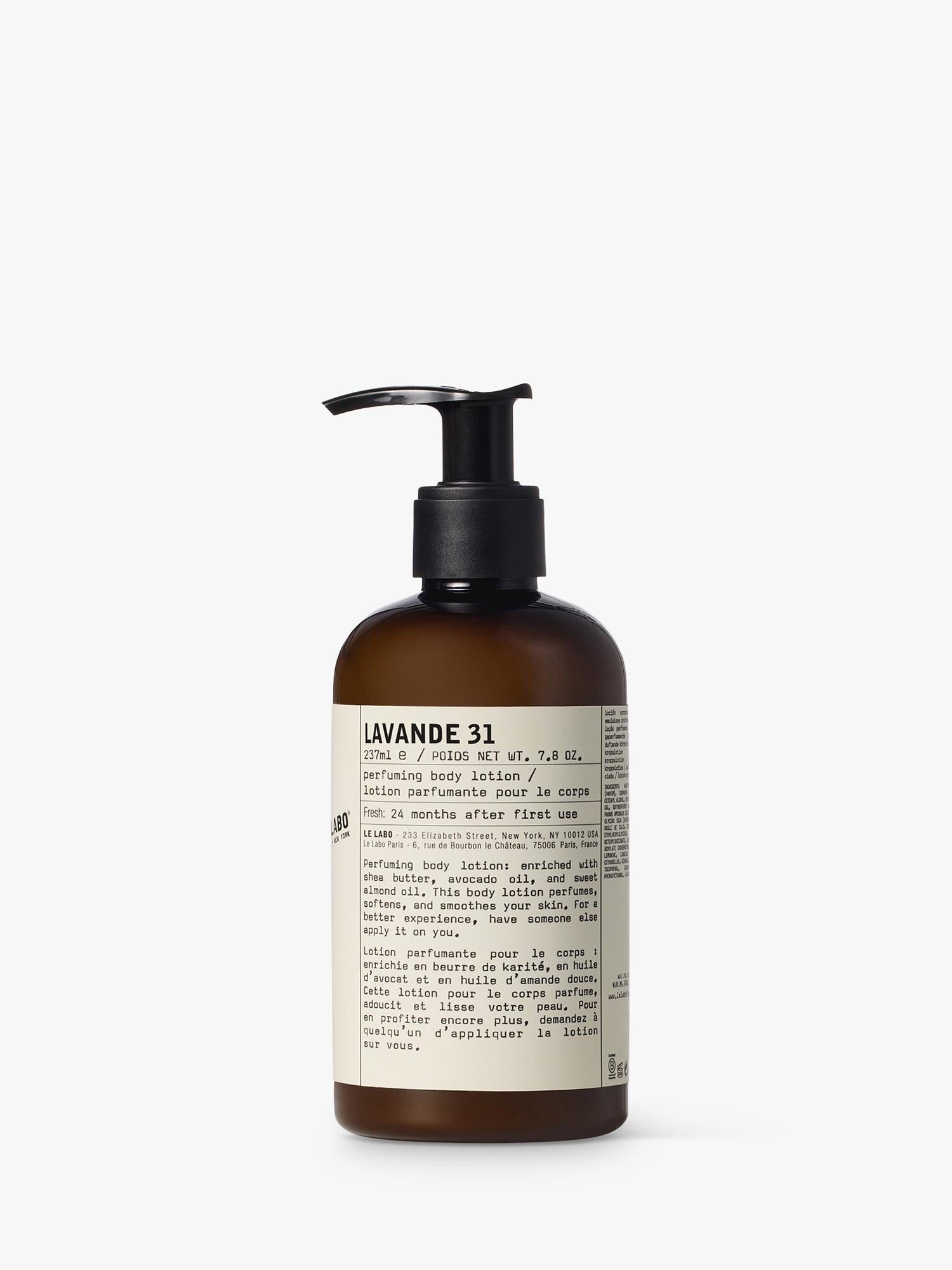 Lavender and Bergamot Scented Moisturizing Body Lotion 237ml