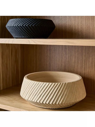 west elm Asher Ceramic Bowl Ivory Large Serving Bowl 37cm