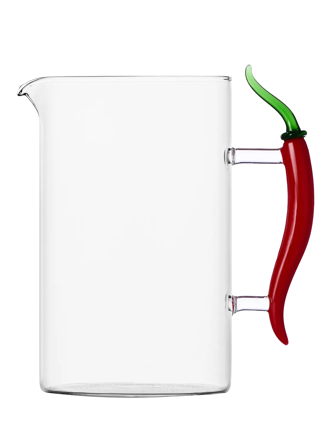 Ichendorf Milano glass jug with chilli pepper handle 150ml, UK version