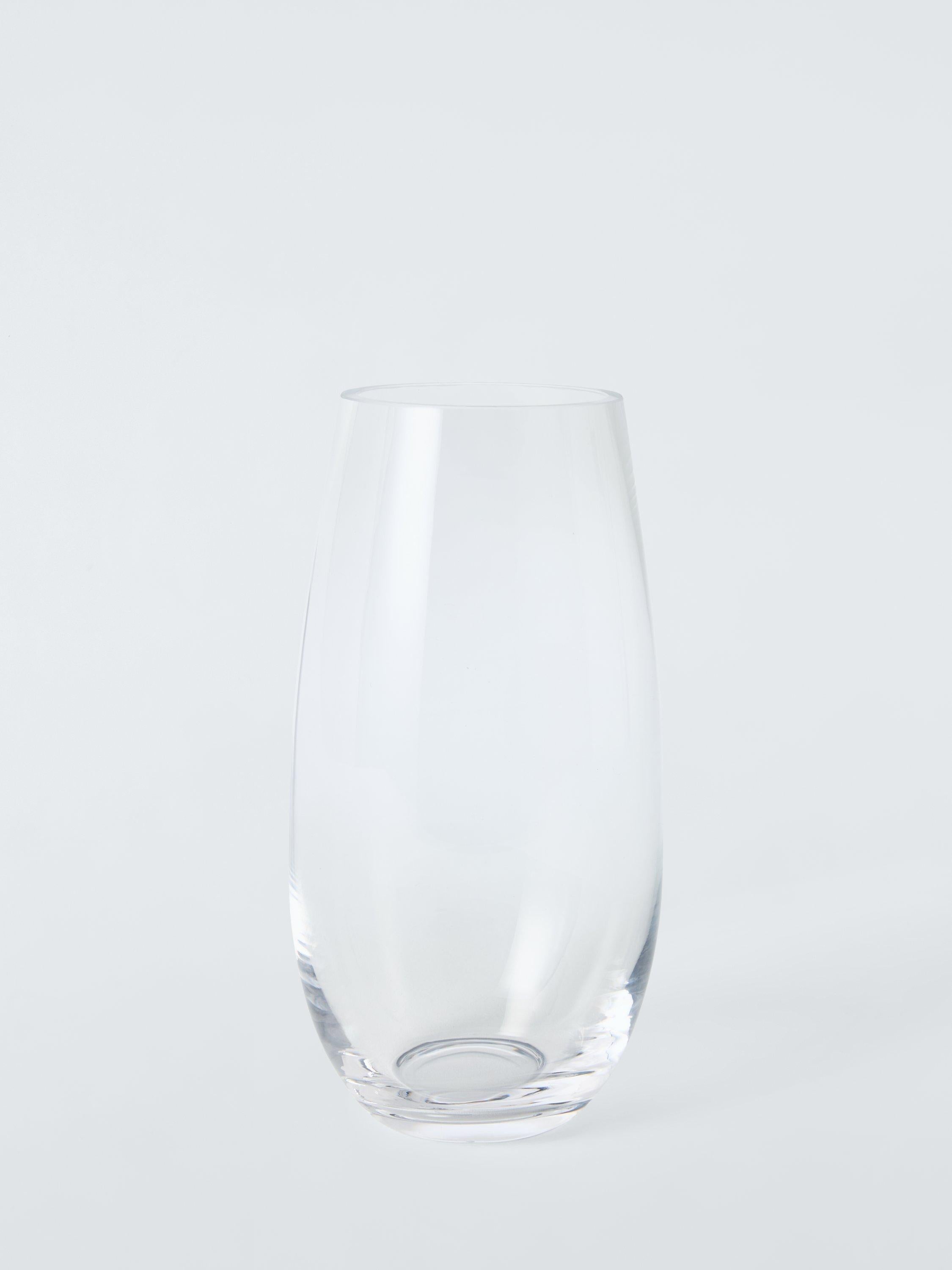 John Lewis bullet glass vase clear 27cm, UK version