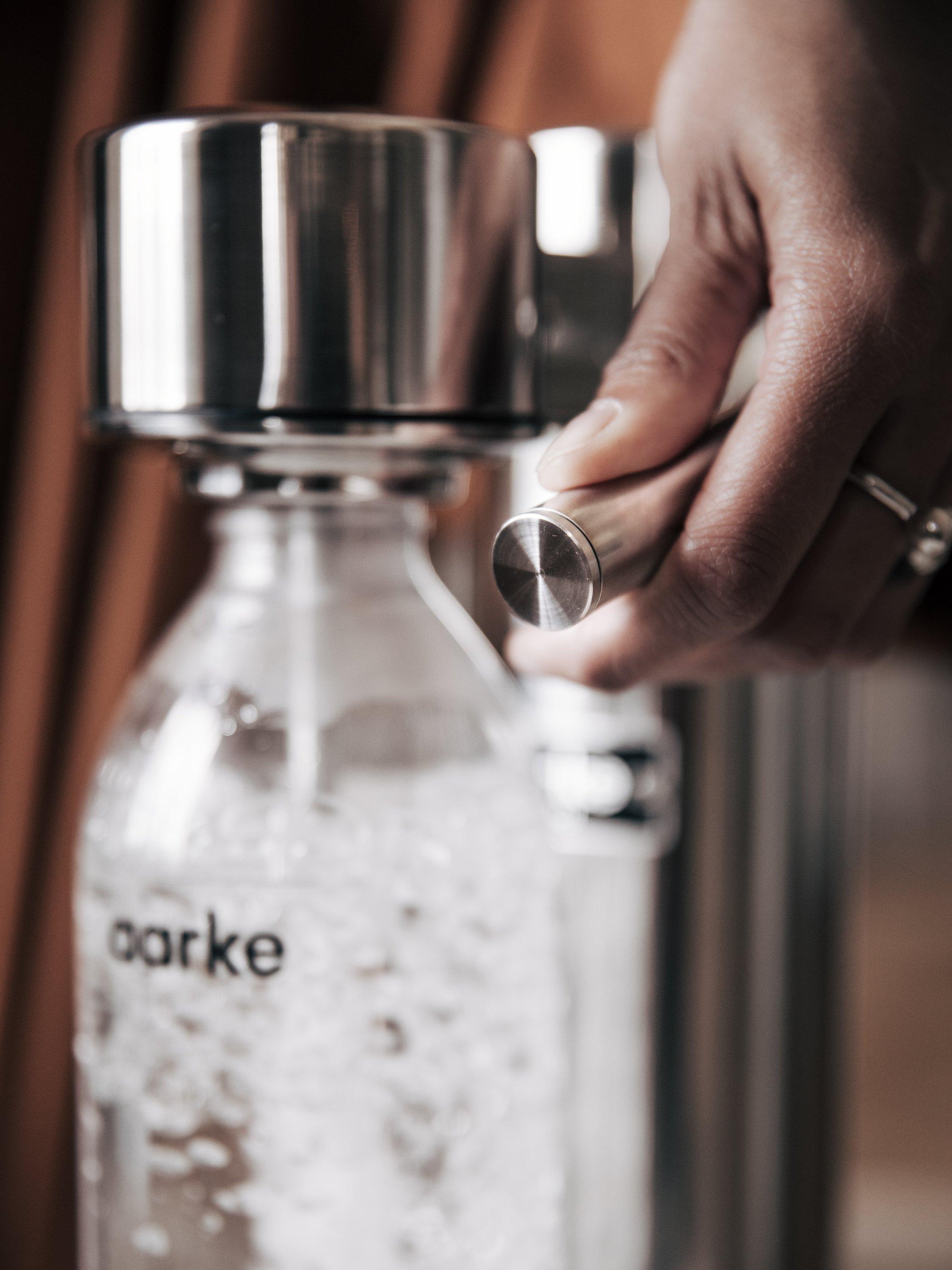 Aarke PET and stainless steel carbonator bottle, 1L - British product