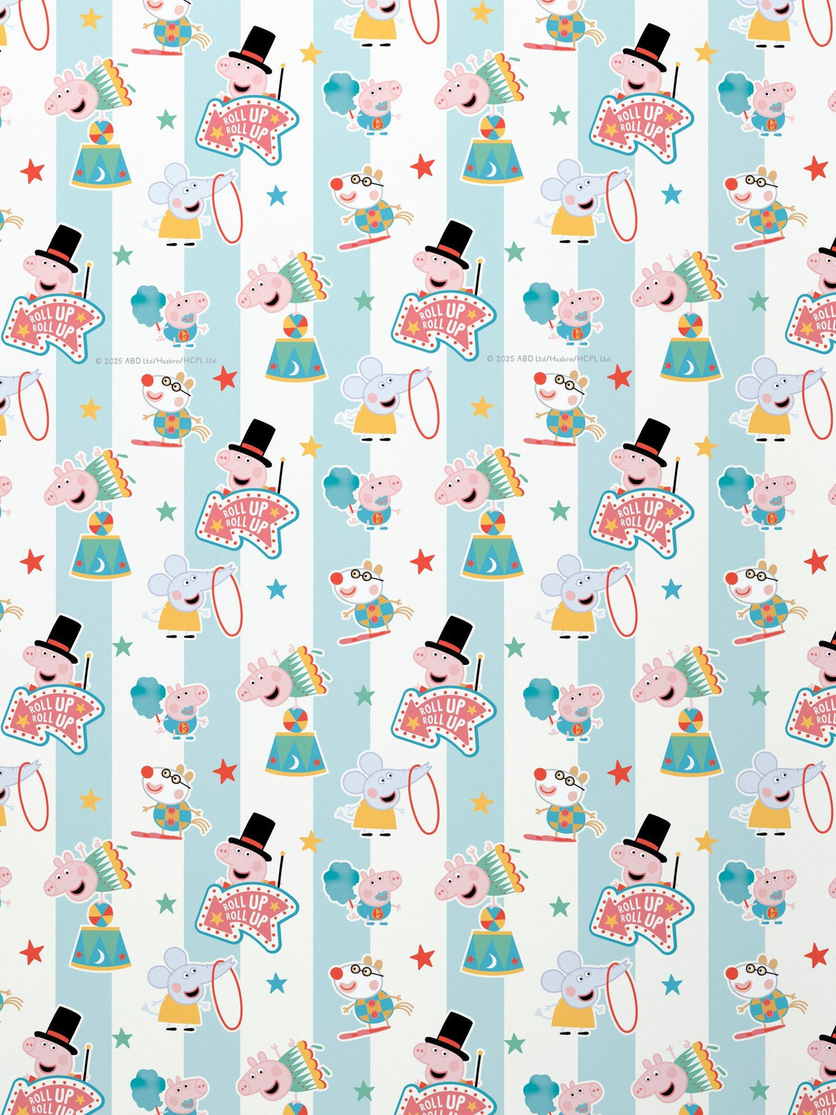 Circus-Themed Fun Wrapping Paper 3 Meter Roll