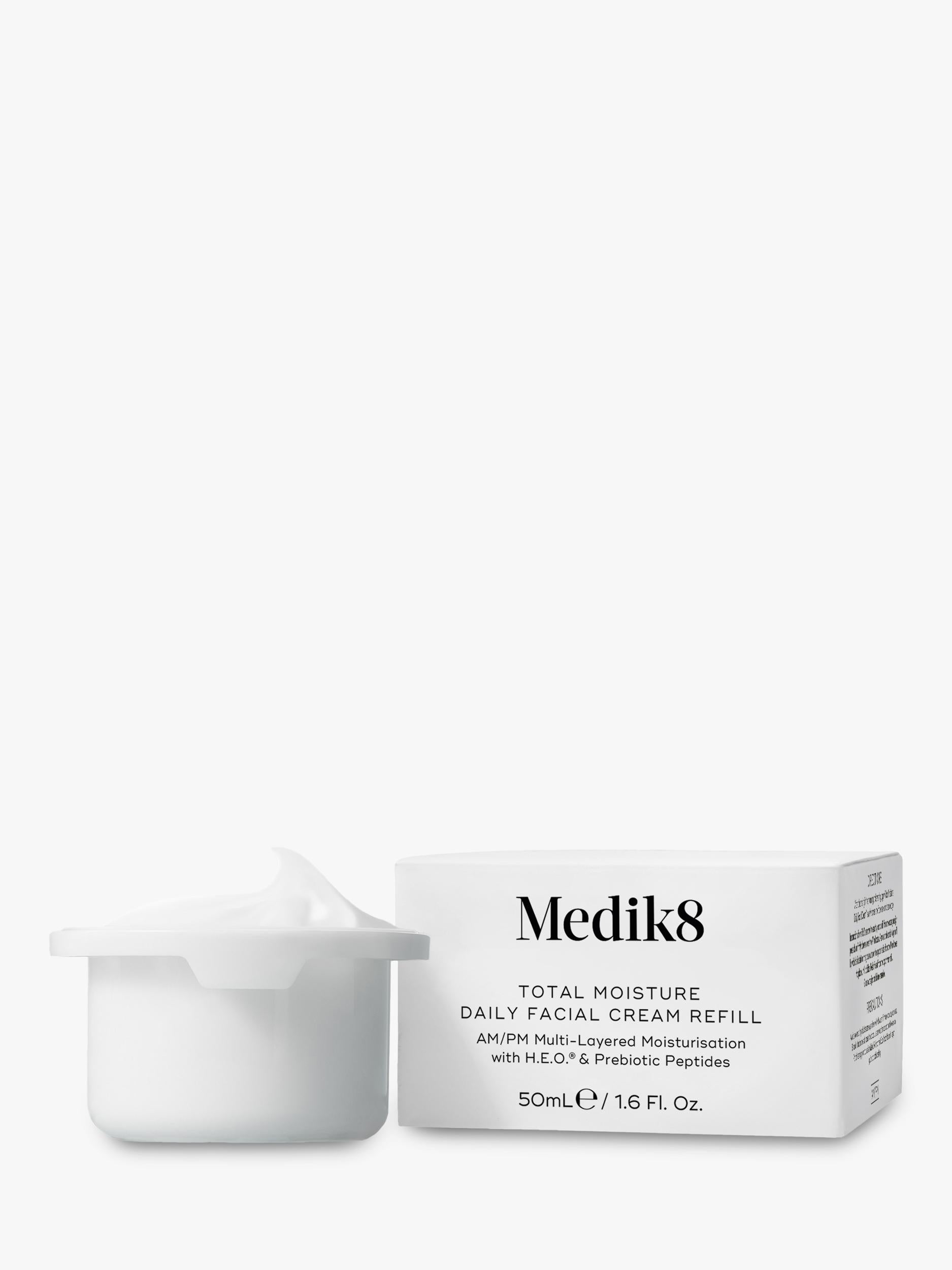 Medik8 Total Moisture Daily Facial Cream Refill 50ml, imported from the UK