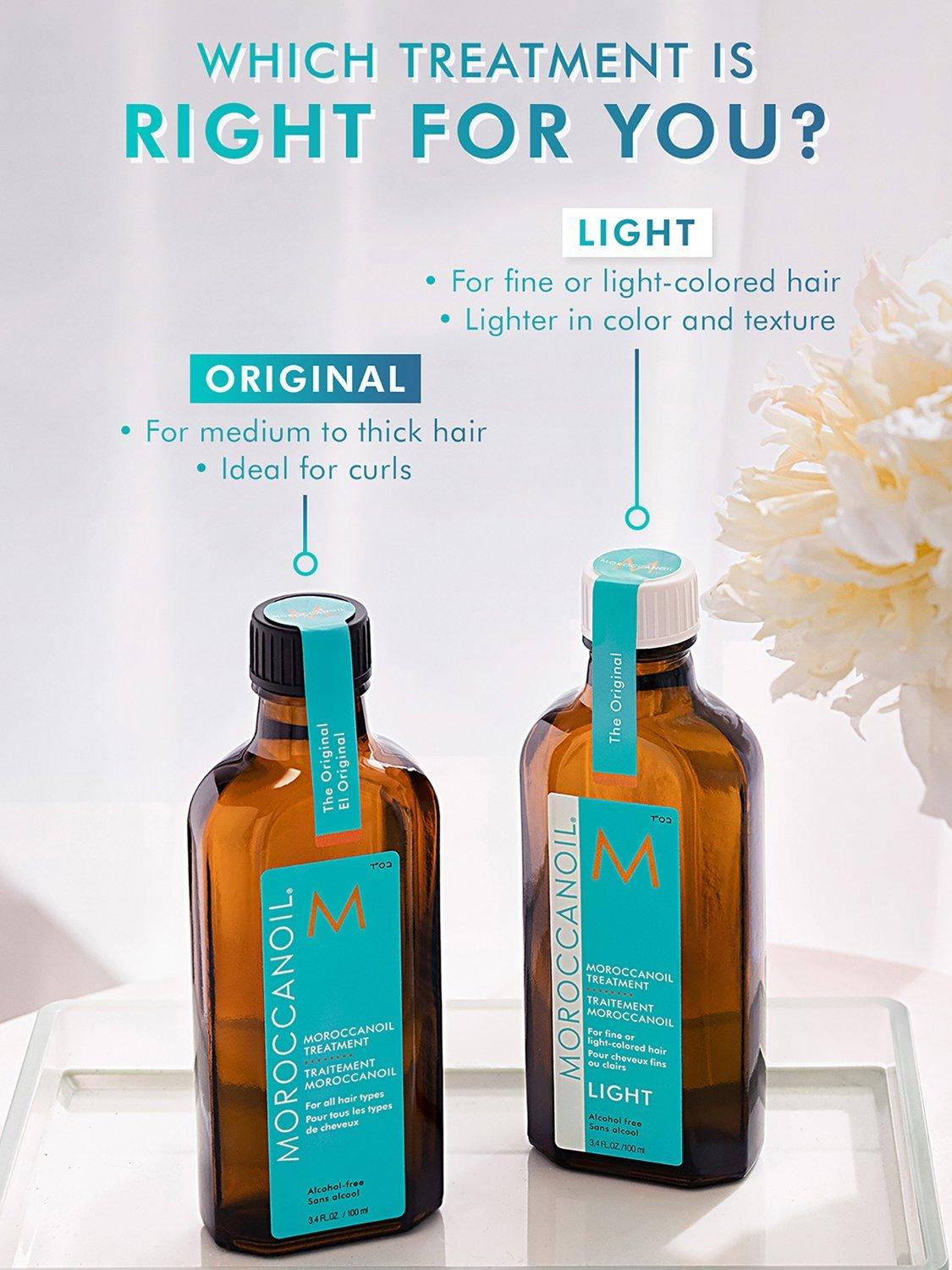 Moroccanoil Treatment Light hair oil, imported from the UK