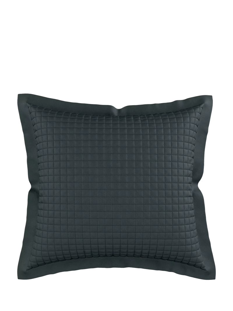 Bedeck of Belfast Ariane Pillow Sham, Charcoal Grey