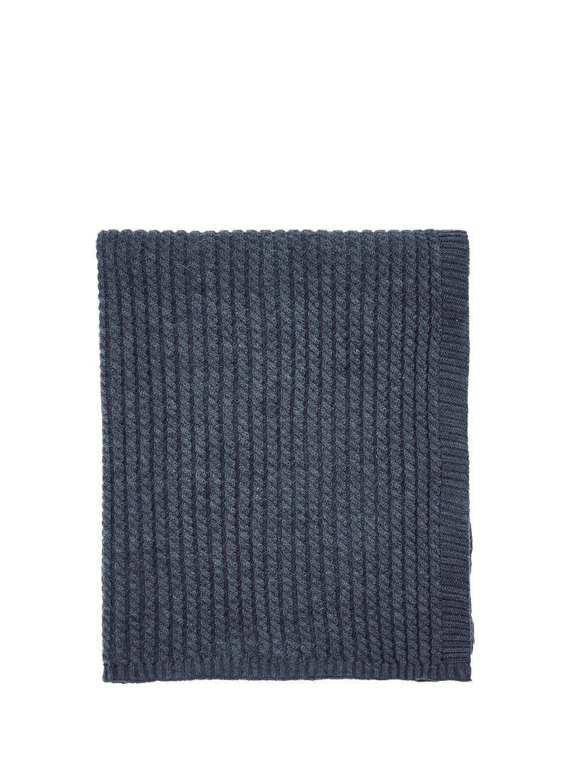 Bedeck of Belfast Miya Throw, Blue Chambray