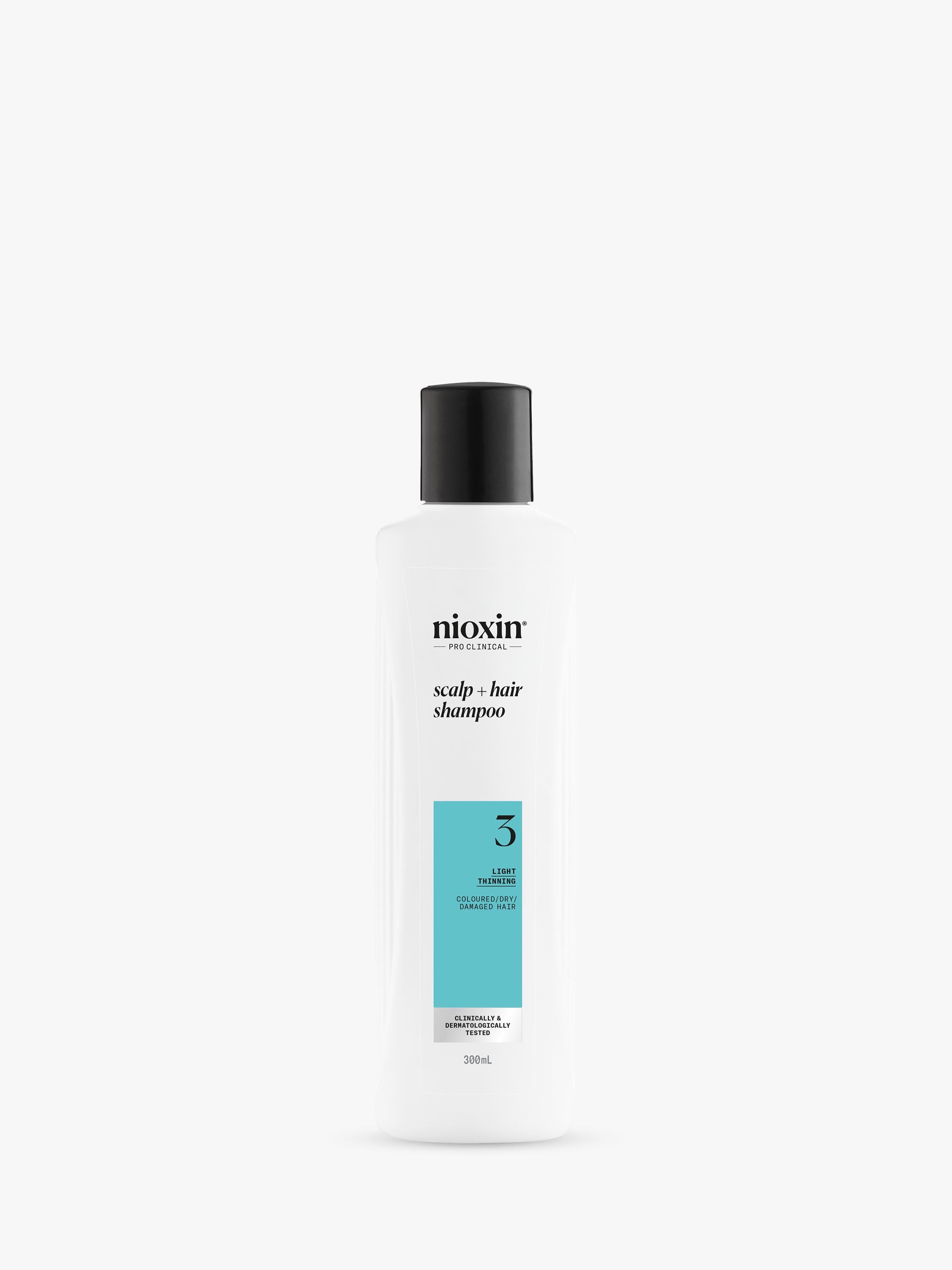 Nioxin System 3 Scalp & Hair Thickening Shampoo for coloured or dry damaged hair 300ml, imported from the UK