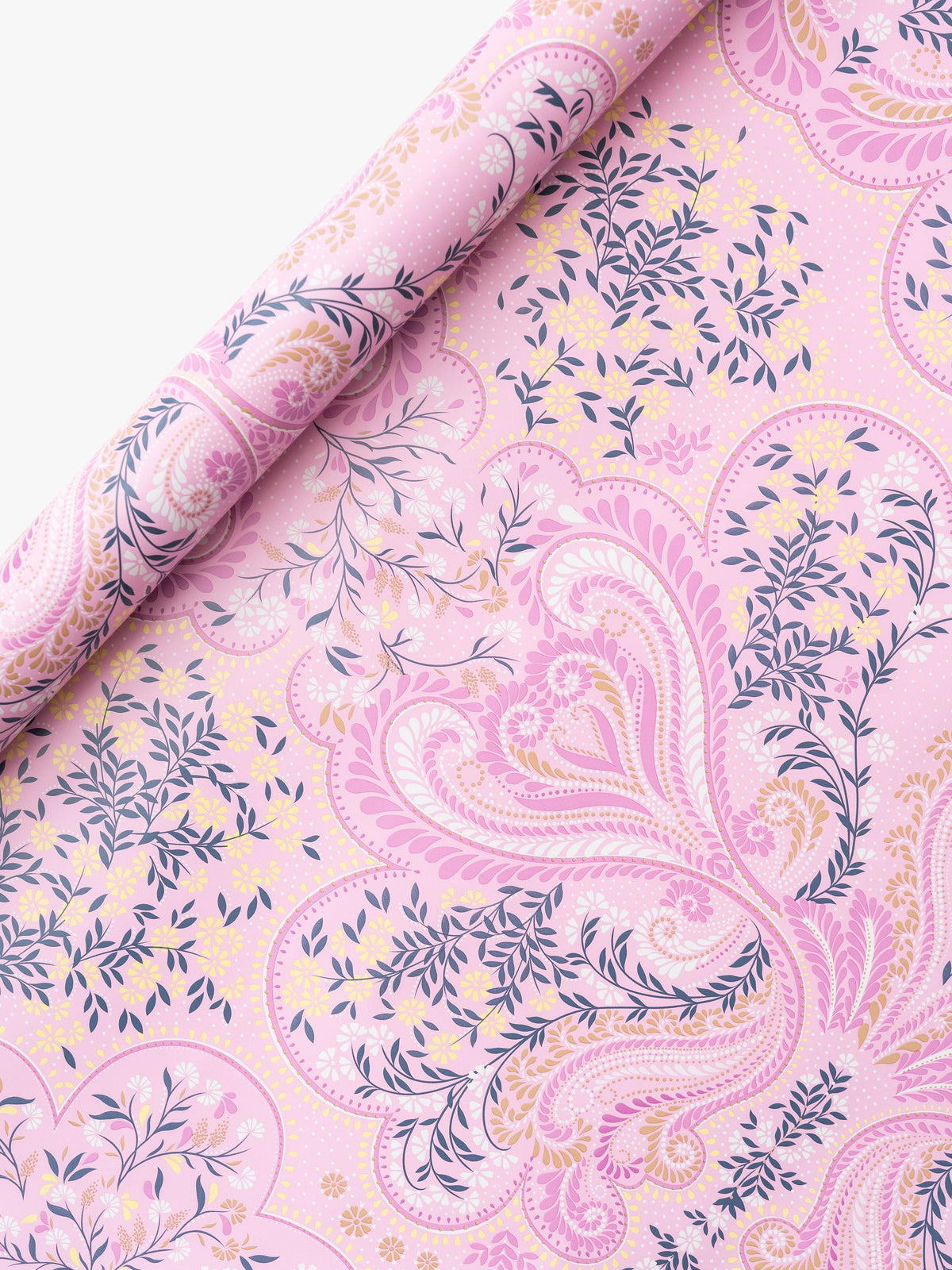 Decorative Filigree Wrapping Paper with Paisley Print, 3m Length