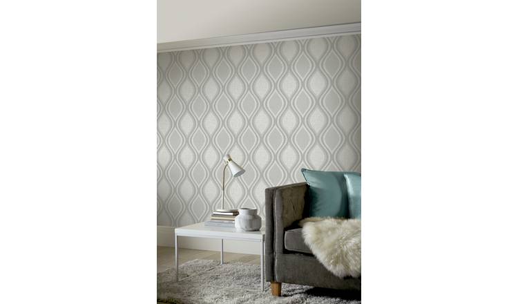 Arthouse Curve Grey wallpaper 53cm x 10.05m - British product