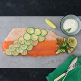 Coln Valley poached Scottish salmon dressed with smoked salmon 1.1kg - British product