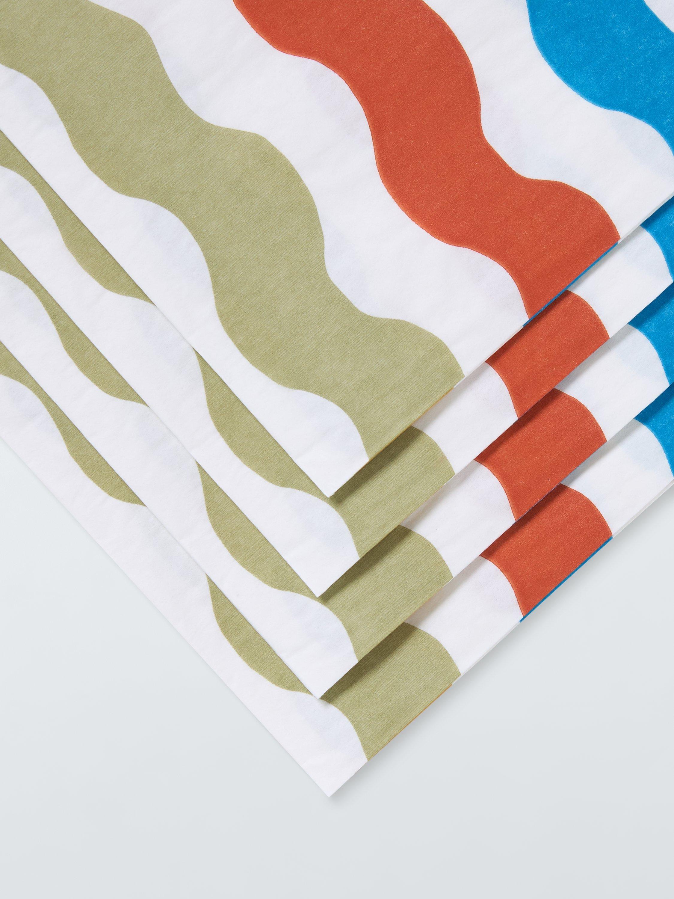 John Lewis paper napkins wiggle print pack of 20, UK version