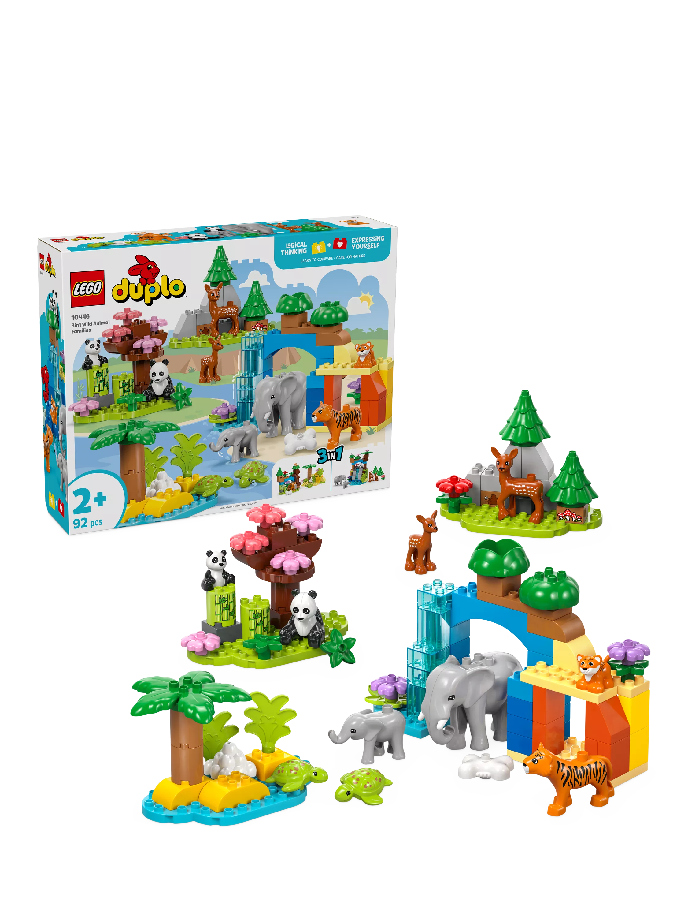 LEGO DUPLO Wild Animal Families toy set, UK version