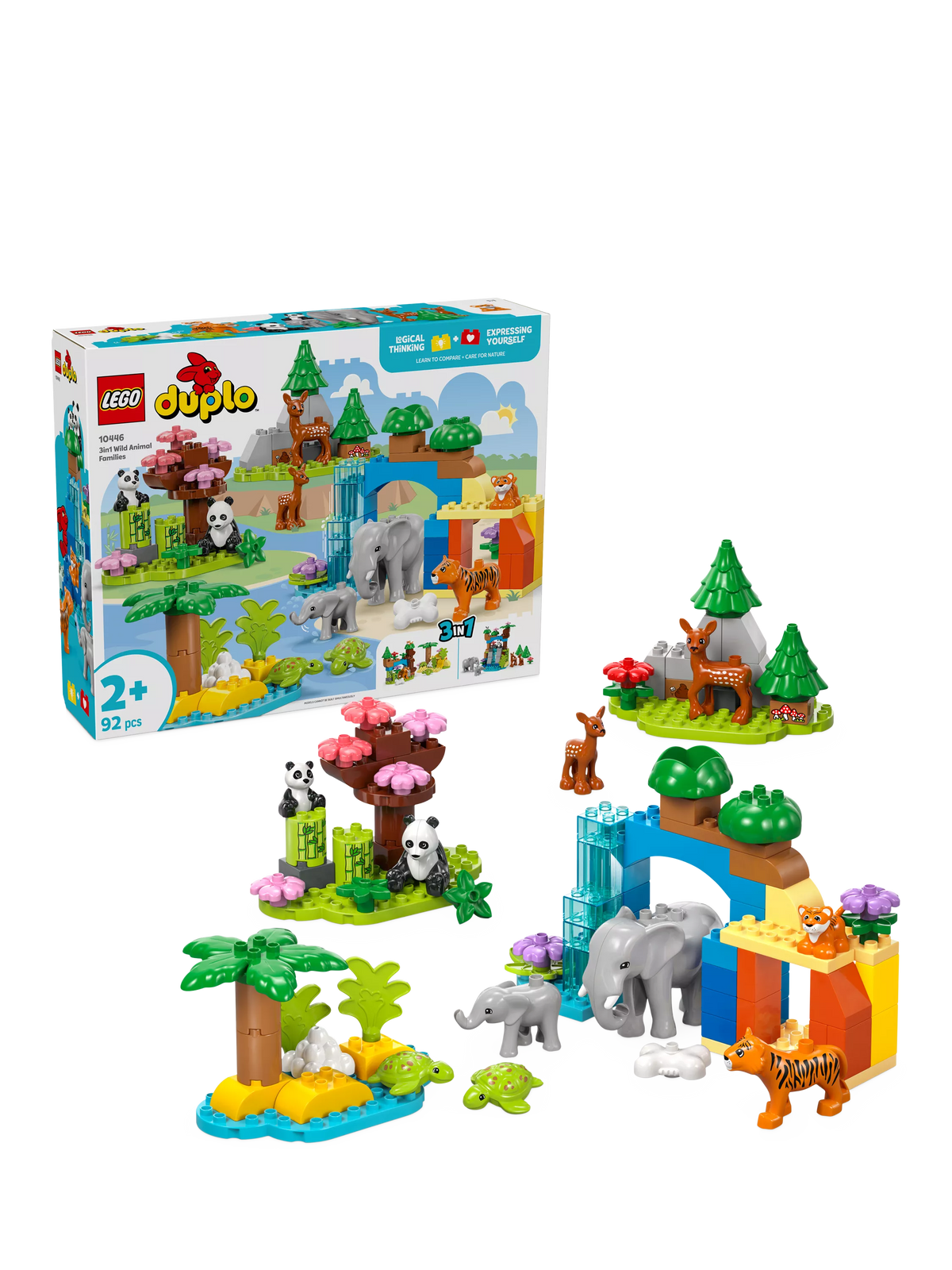 LEGO DUPLO Wild Animal Families toy set, UK version