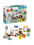 LEGO DUPLO Ambulance and Driver toddler learning toy, UK version