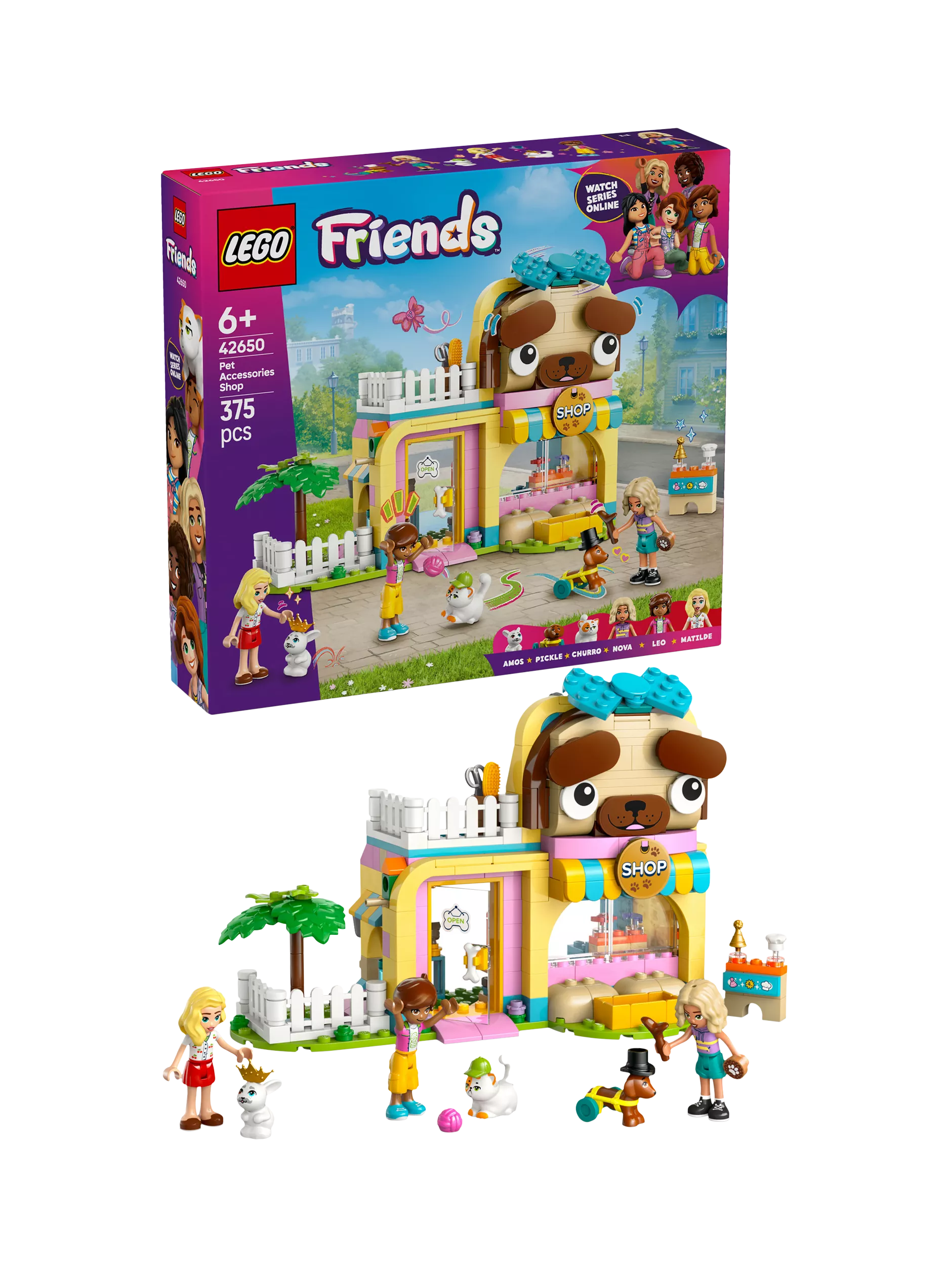 LEGO Friends Pet Accessories Shop building set, UK version