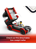 Lego F1 Truck with RB20 and AMR24 F1 Cars playset, UK version