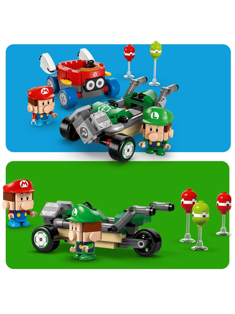Lego Mario Kart Baby Mario vs Baby Luigi playset, UK version