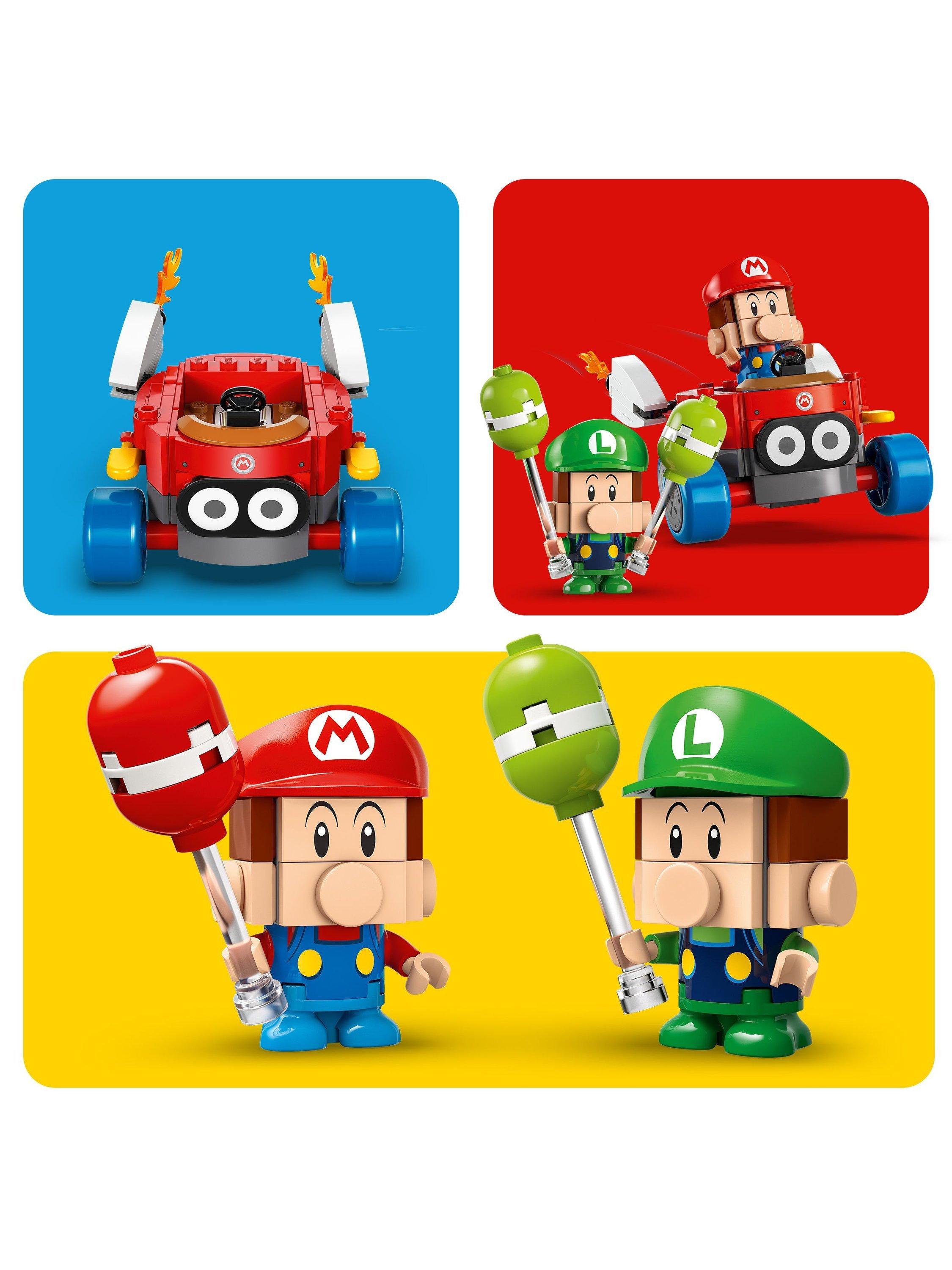 Lego Mario Kart Baby Mario vs Baby Luigi playset, UK version