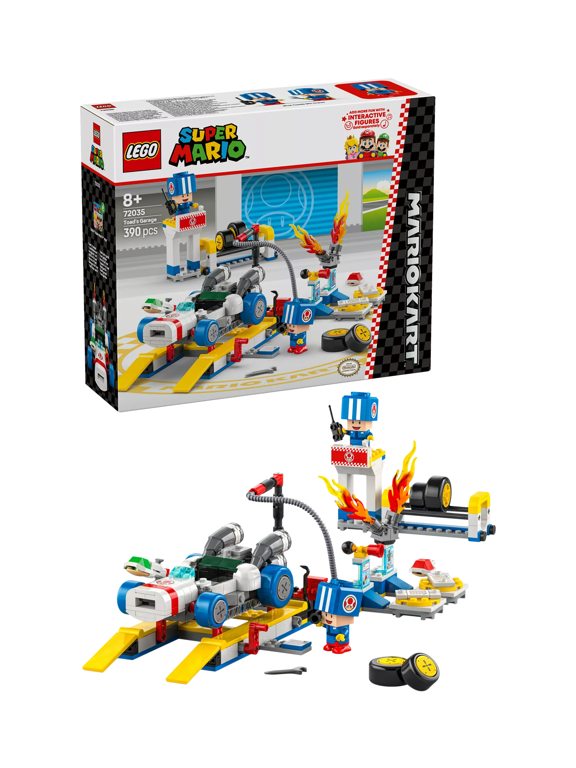 LEGO Super Mario Mario Kart Toad's Garage building set, UK version
