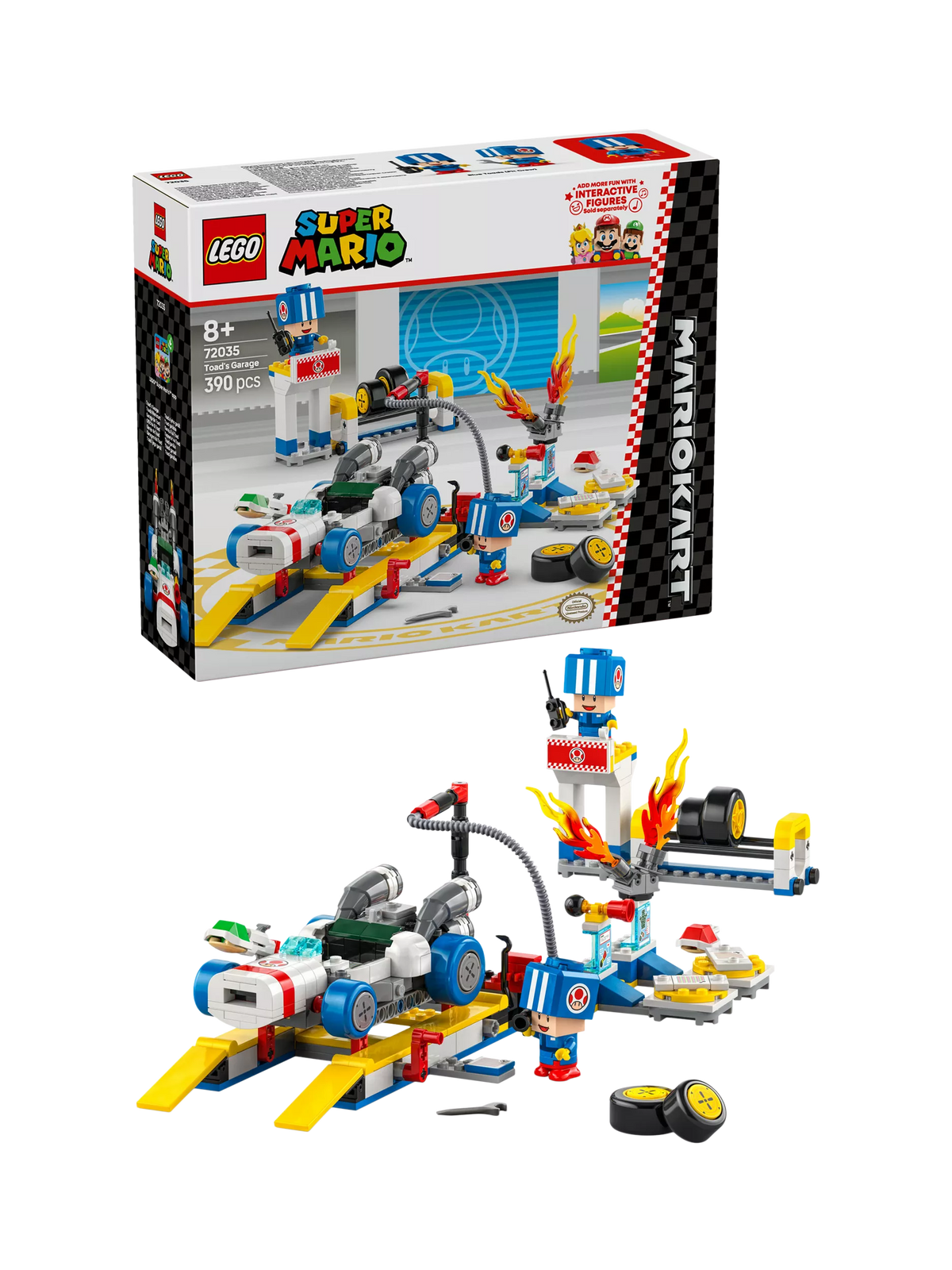 LEGO Super Mario Mario Kart Toad's Garage building set, UK version