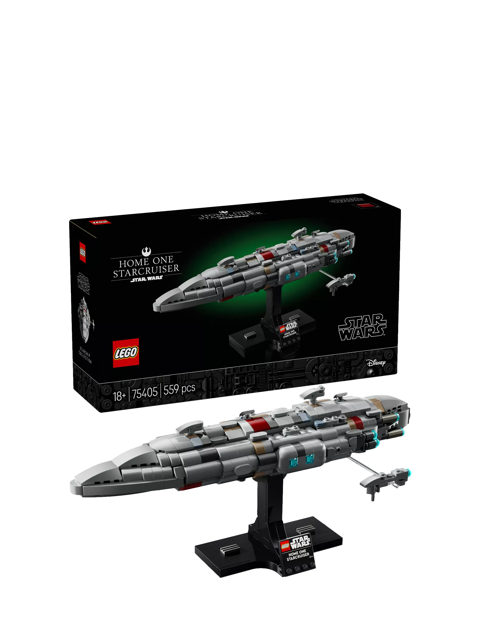 LEGO Star Wars Home One Starcruiser model kit, UK version