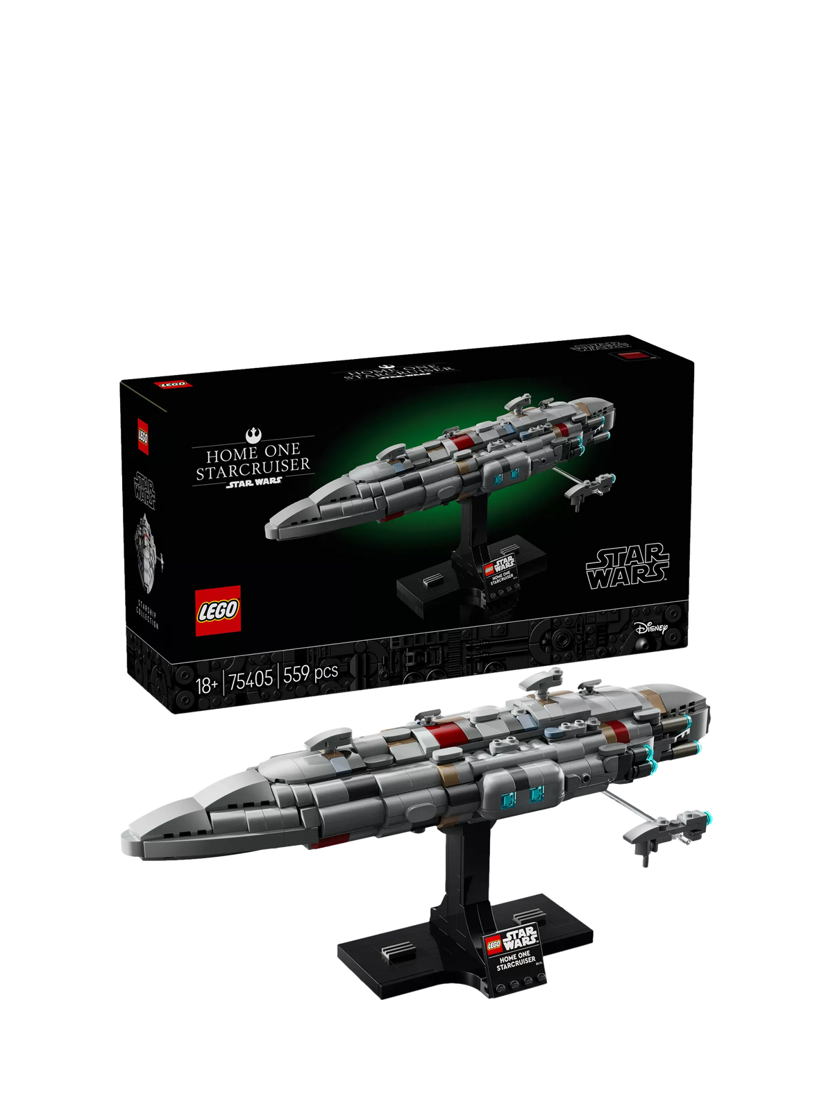 LEGO Star Wars Home One Starcruiser model kit, UK version