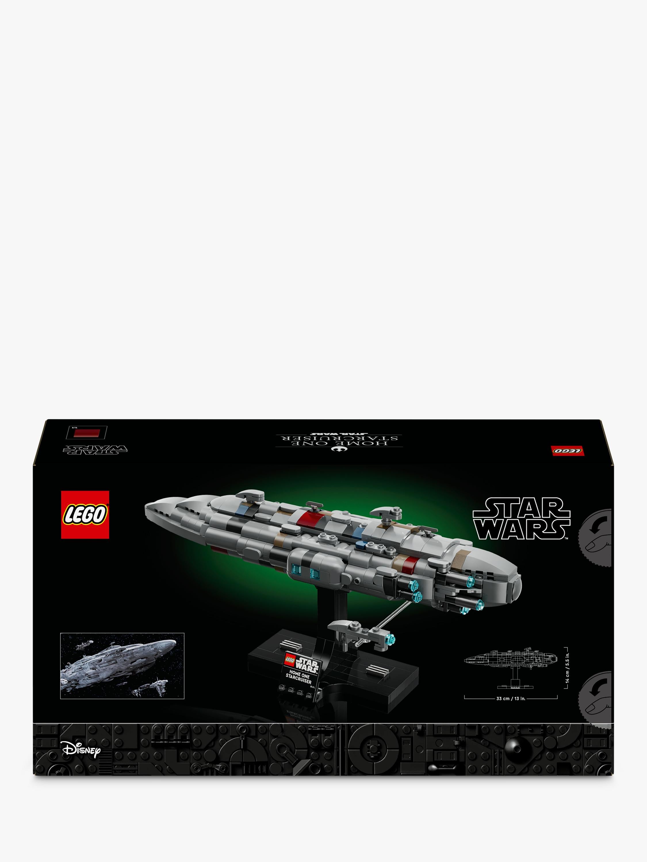 LEGO Star Wars Home One Starcruiser model kit, UK version