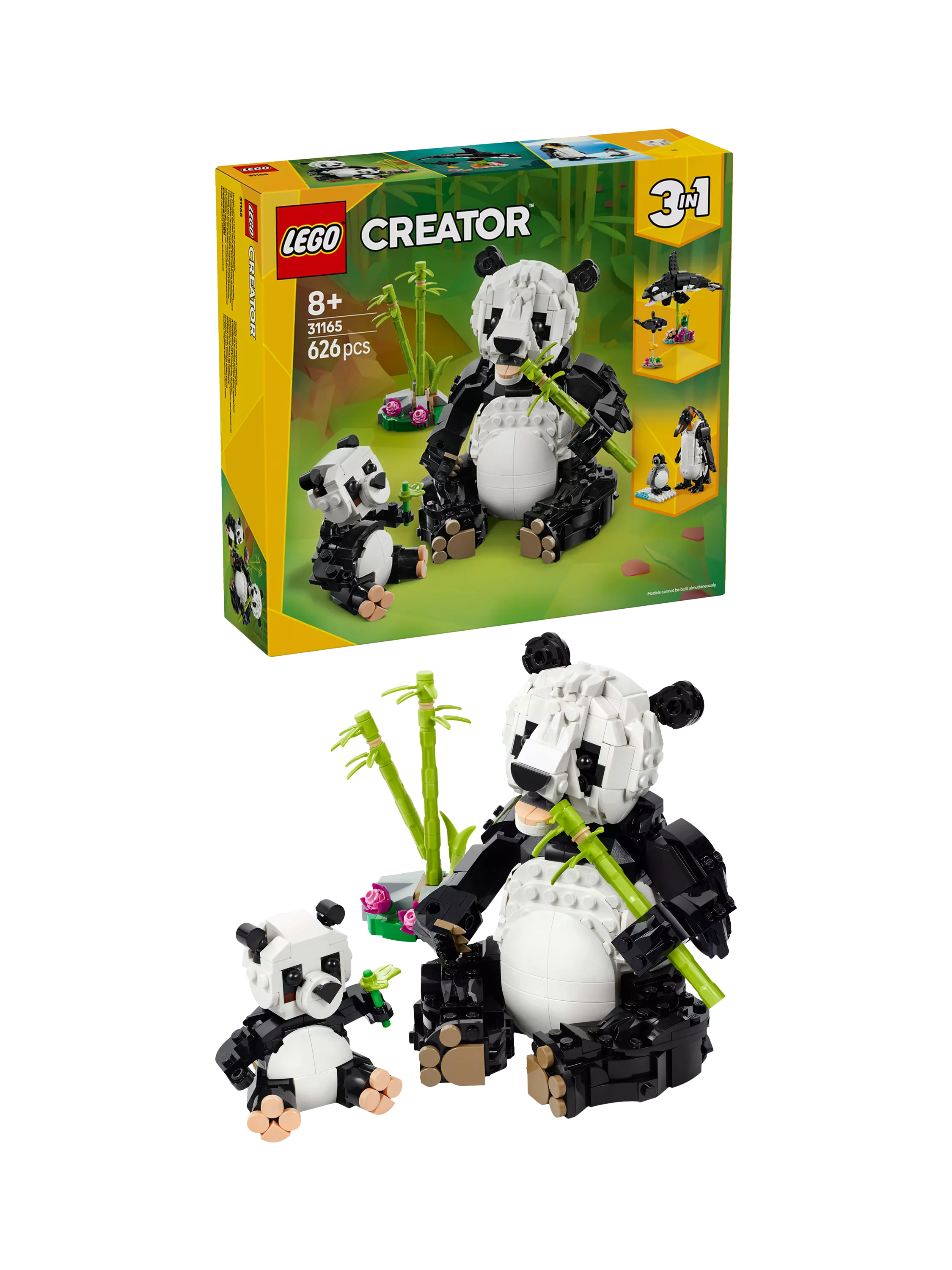 LEGO Creator 3in1 Wild Animals Panda Family Set, UK version