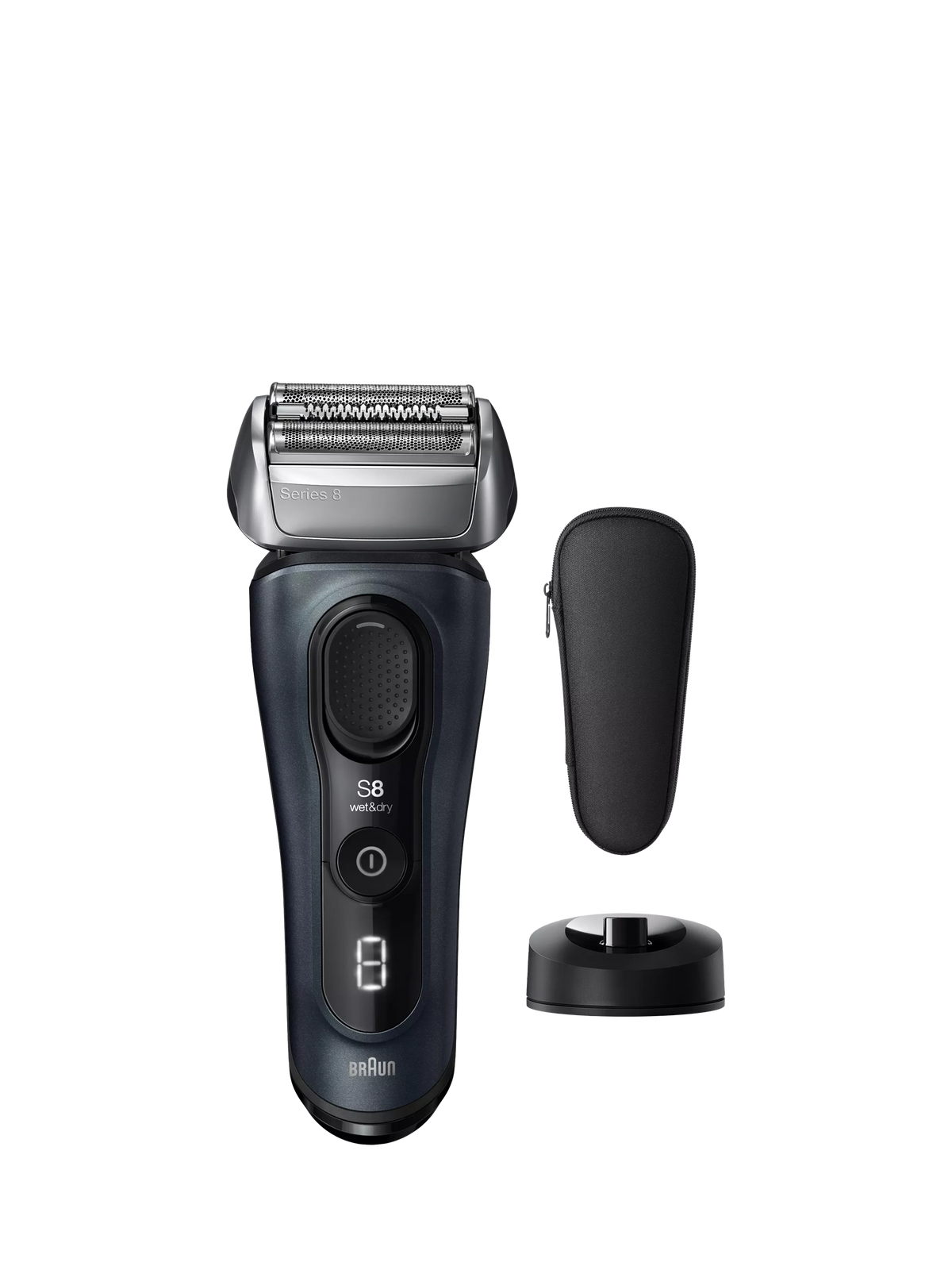 Braun Series 8 grey electric shaver - British product