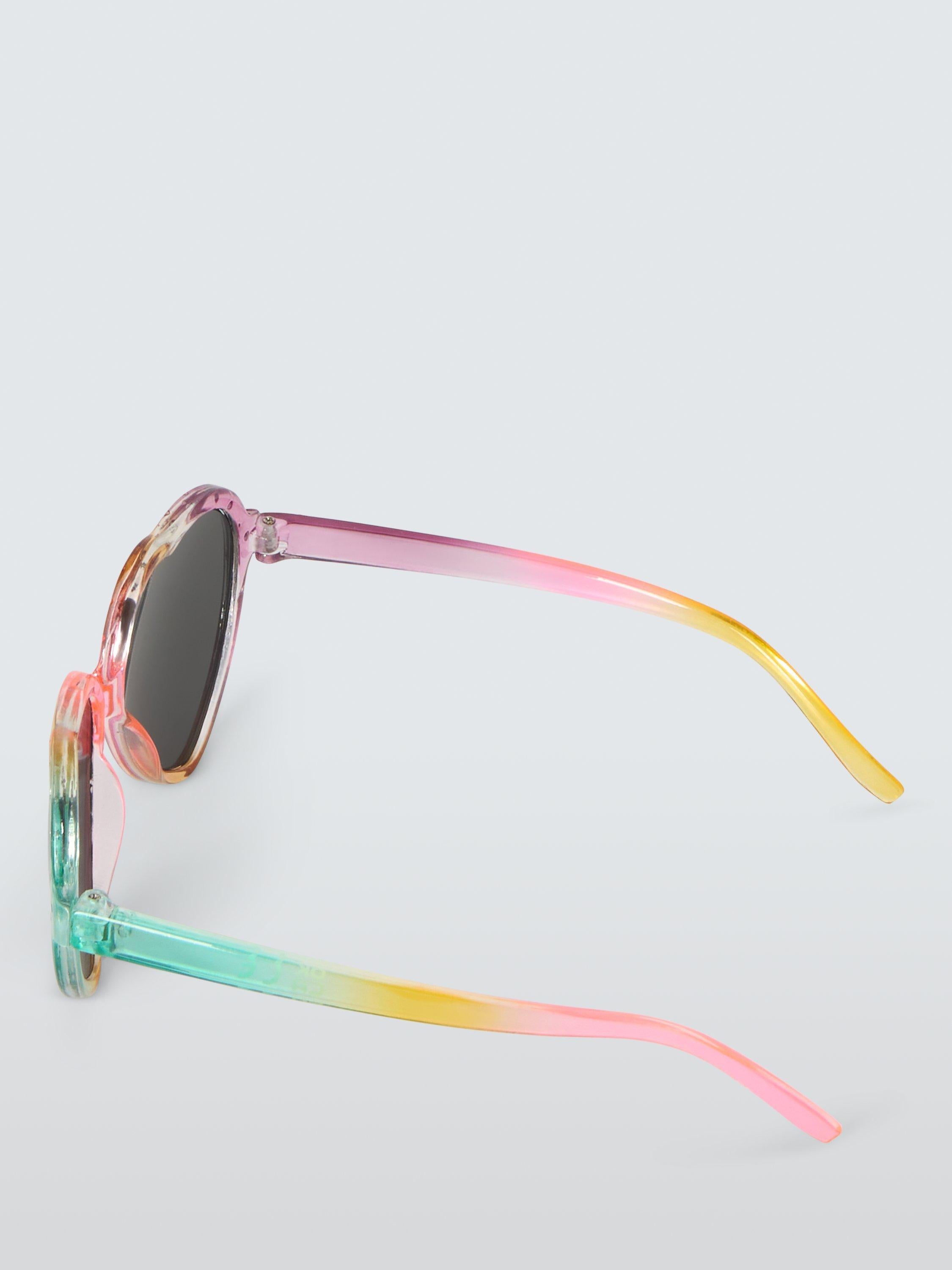 John Lewis rainbow ombre heart sunglasses for kids, UK version