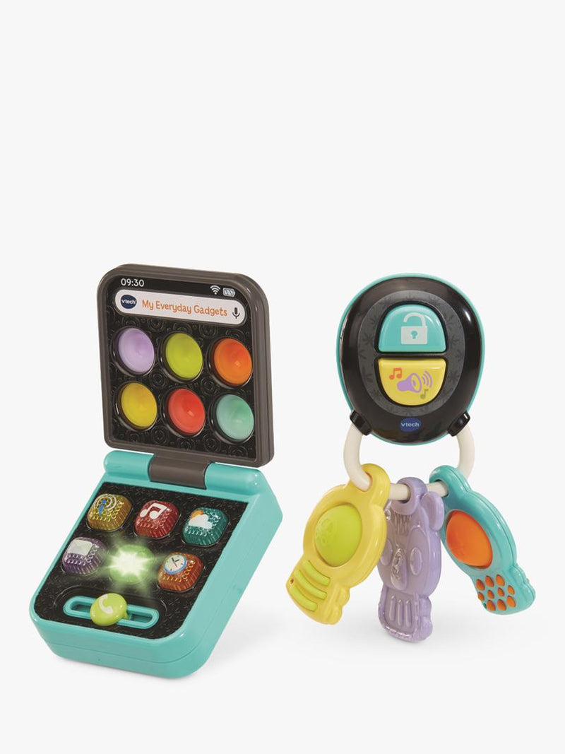 Baby's First Interactive Gadget Set with Light-Up Buttons and Teether