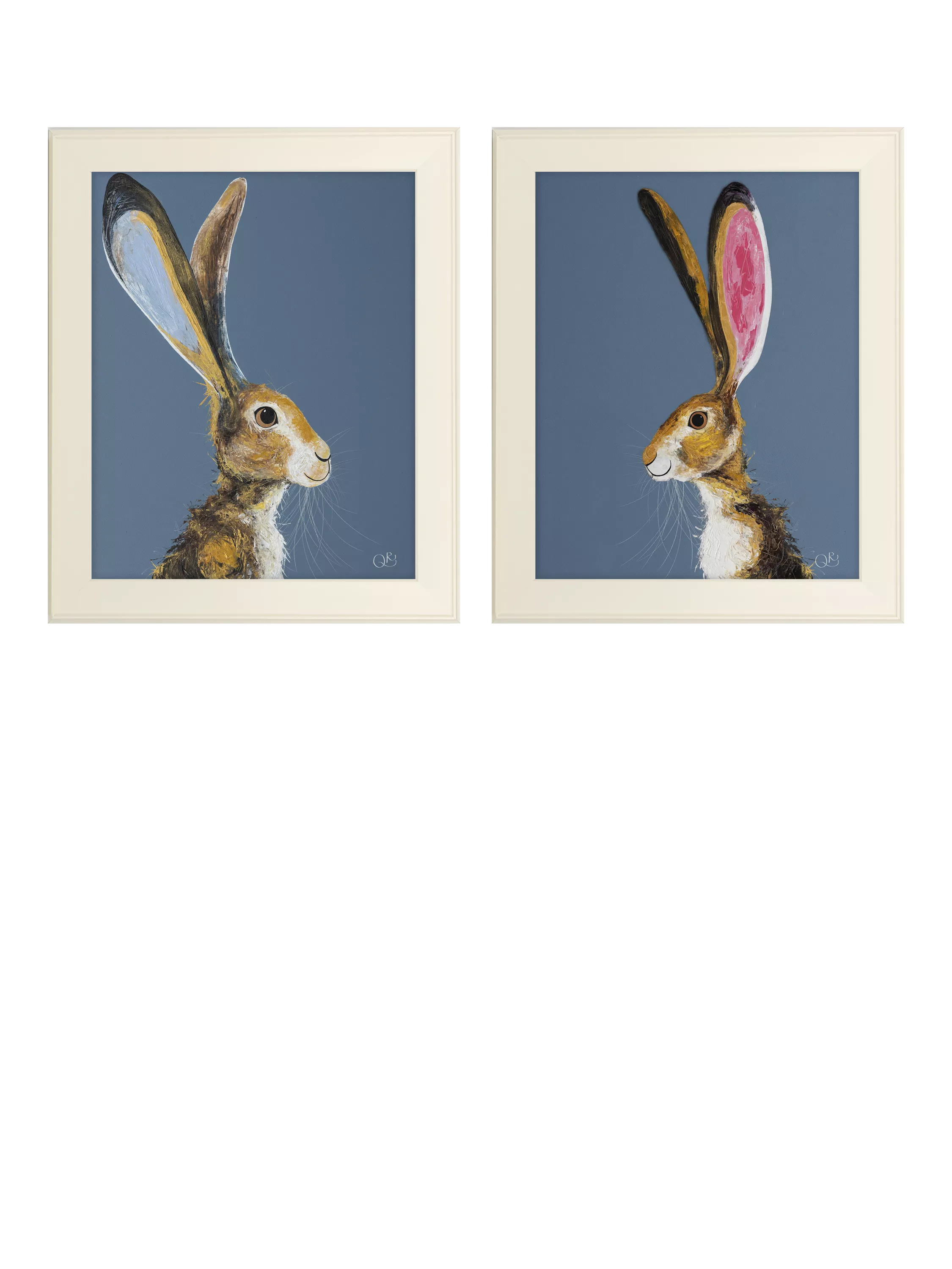 John Lewis framed prints 'Aurora' and 'Harry' 59 x 49cm, UK version