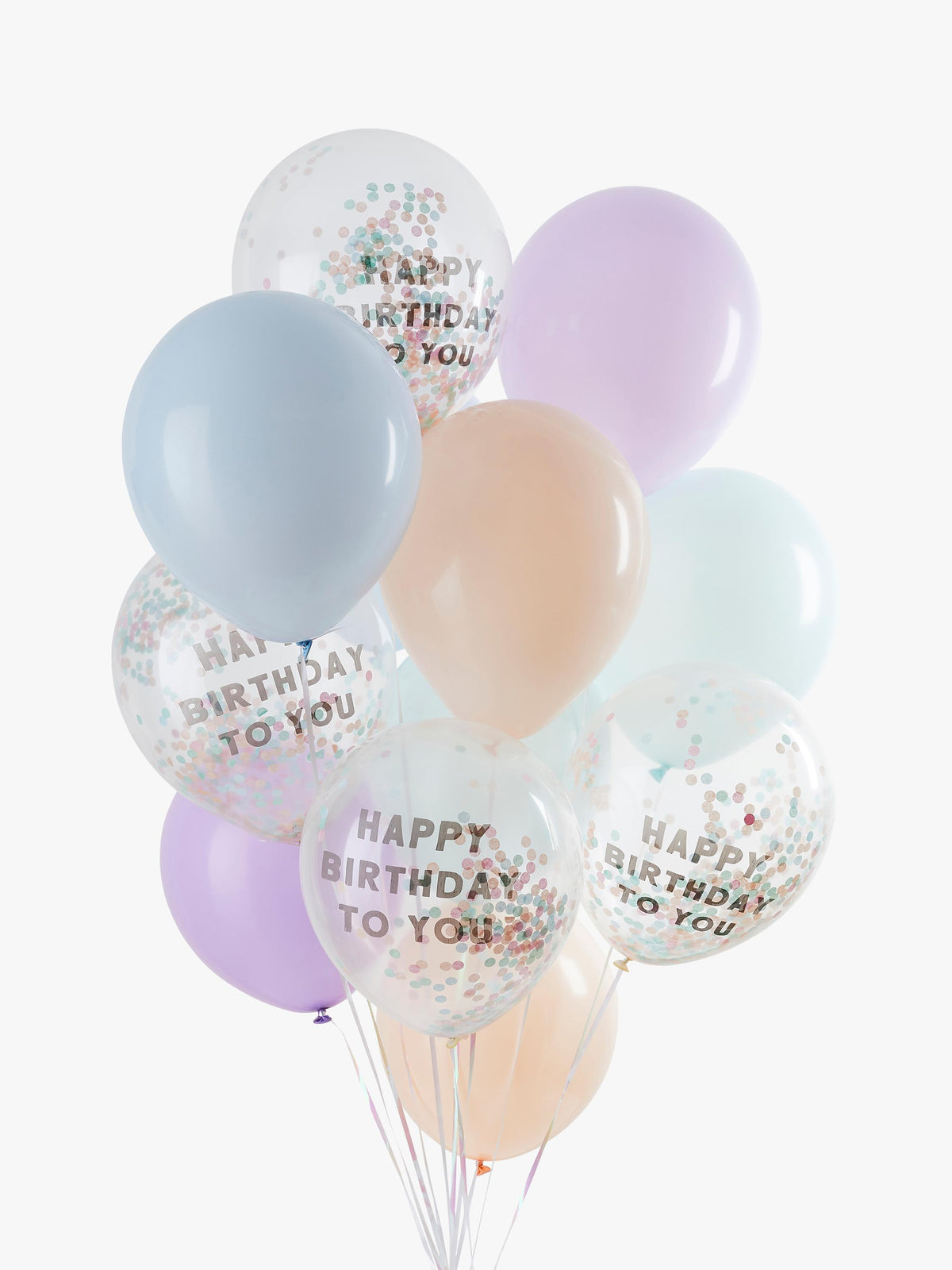 Pastel Latex Balloons Pack of 12, 12-Inch Inflated for Birthday Parties